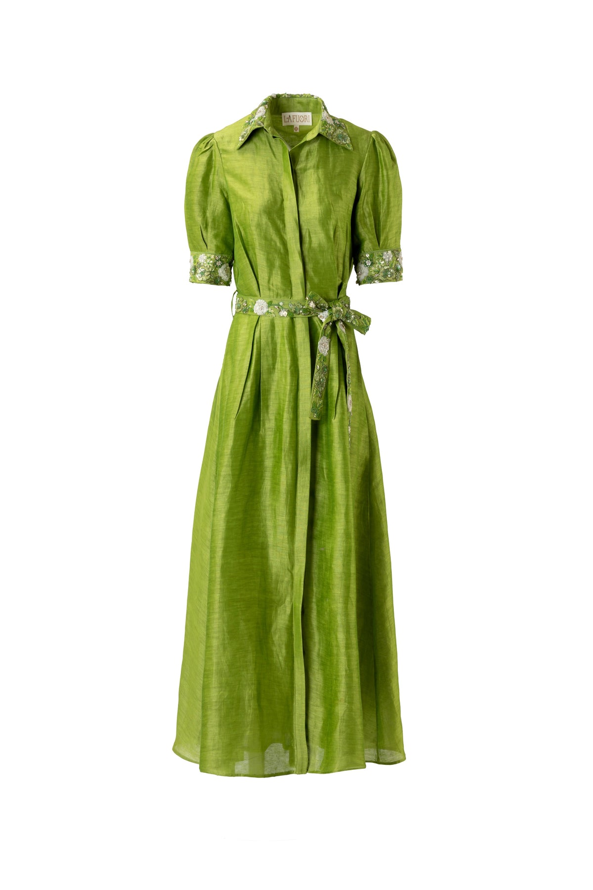 Forest Embellished Shirt Dress