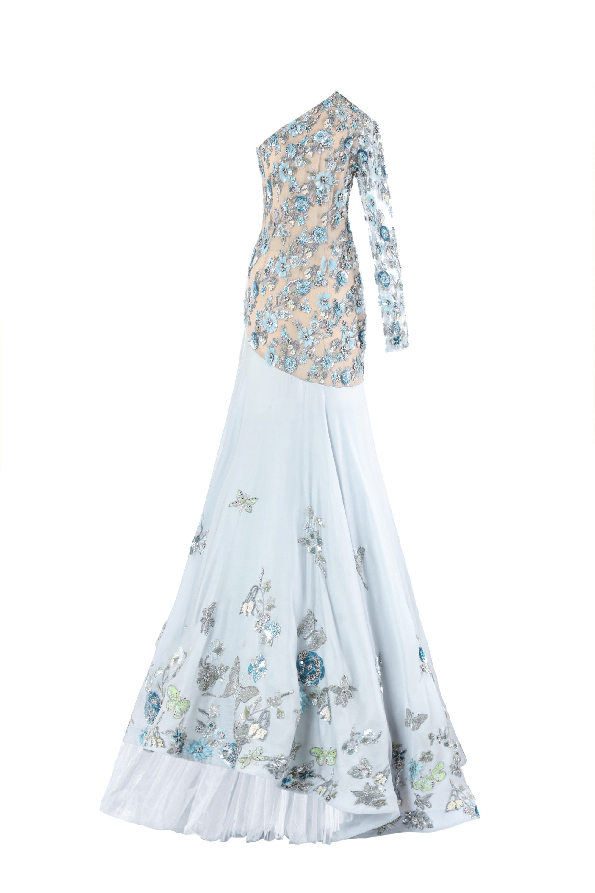Bare Blue Twirl Dress