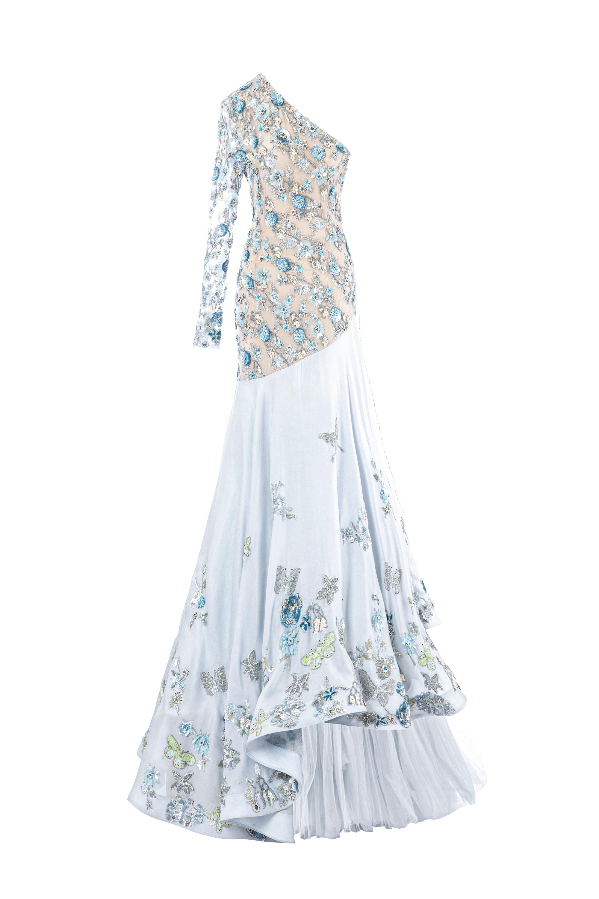 Bare Blue Twirl Dress