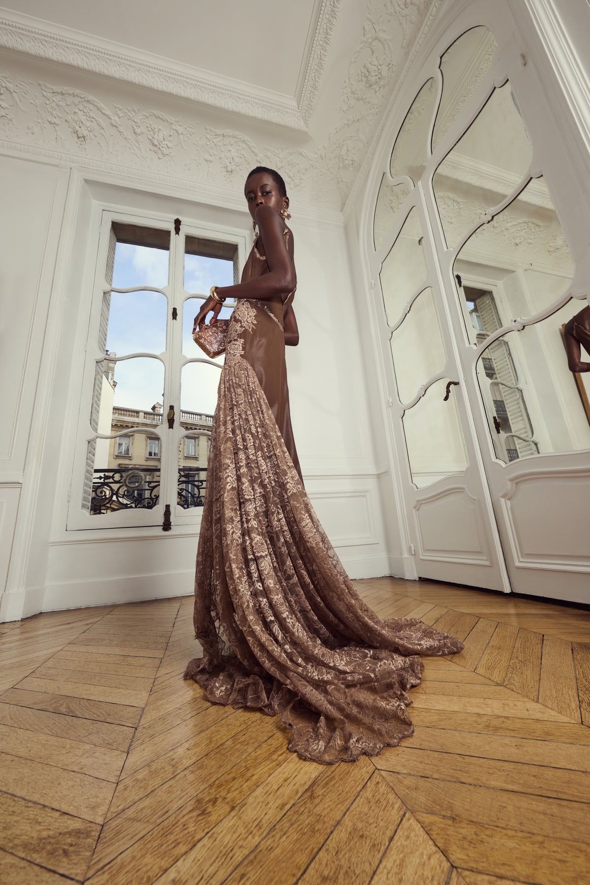 Antique Rose Mocha Slip Dress