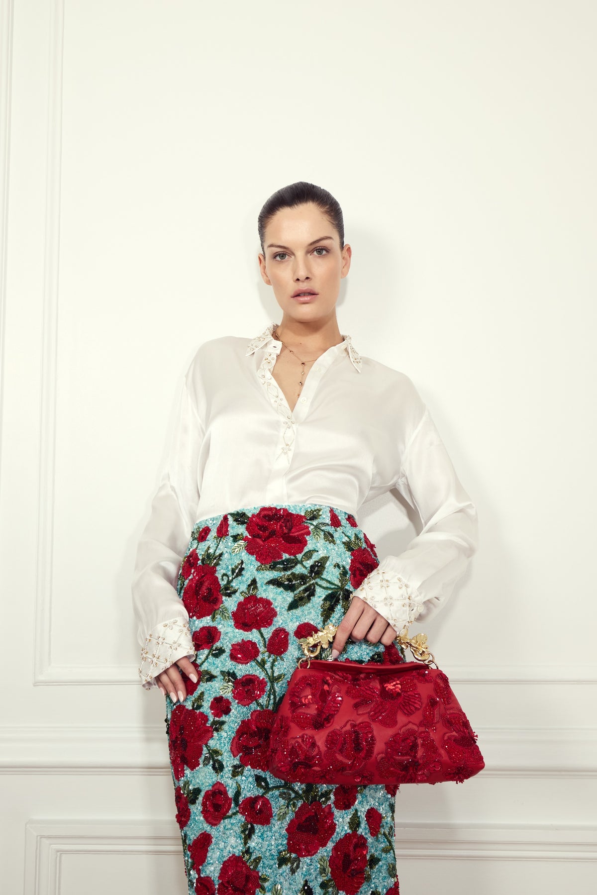 Pearl Geo Satin Shirt