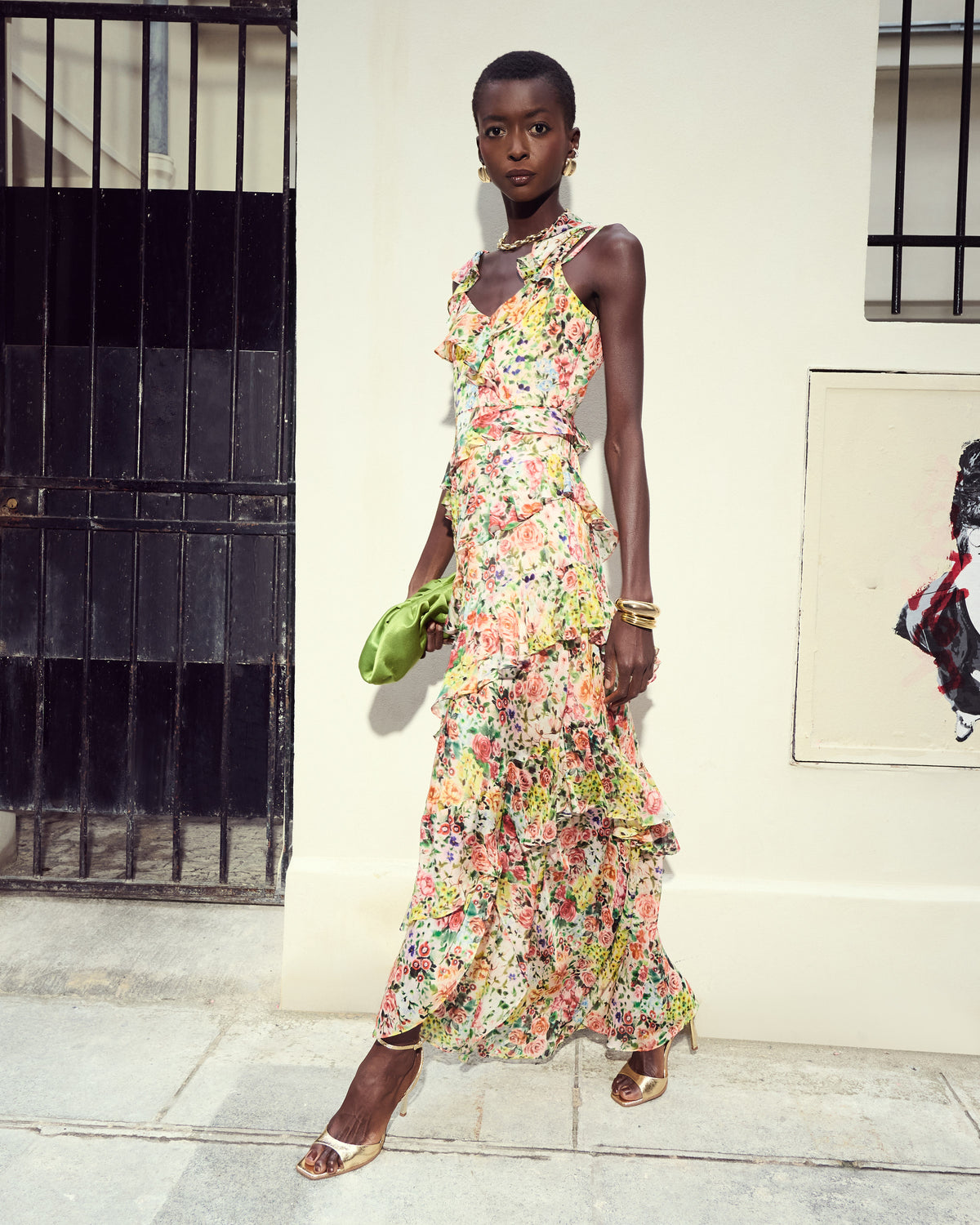 Peach Meadow Silk Dress