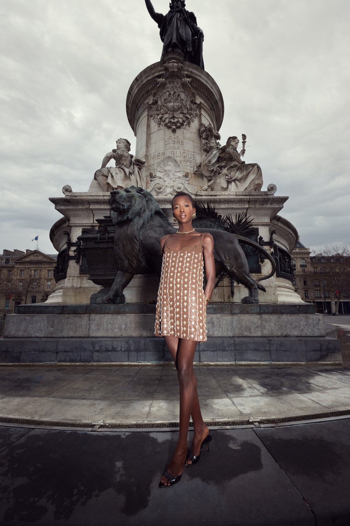 Night Siren Brown Mini Dress