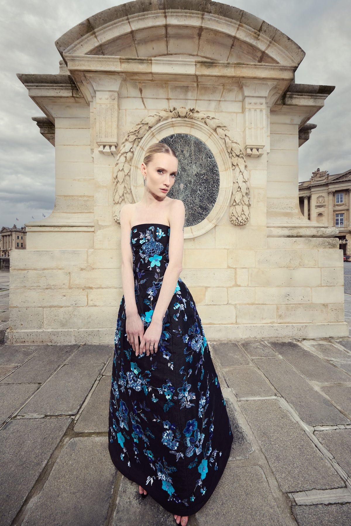 Midnight Turquoise Embellished Dress