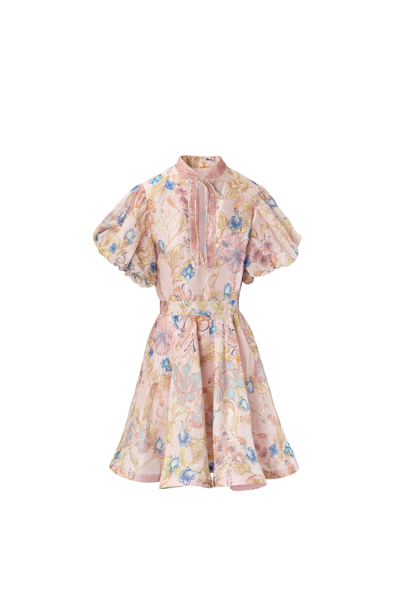 Floral dress on a white background