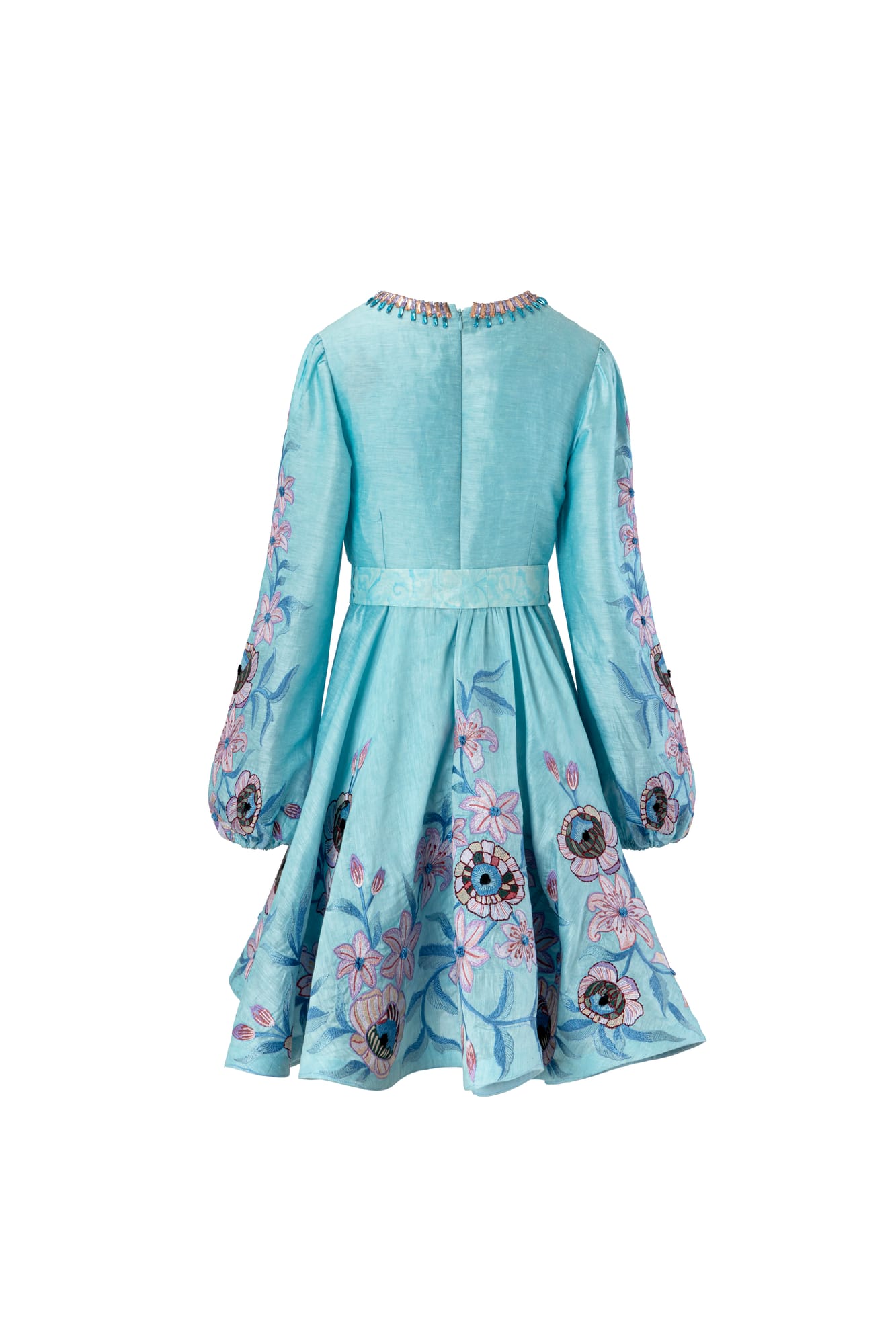 Sophisticated celebration attire featuring luxury mini dress, designer summer cocktail dress with embroidery