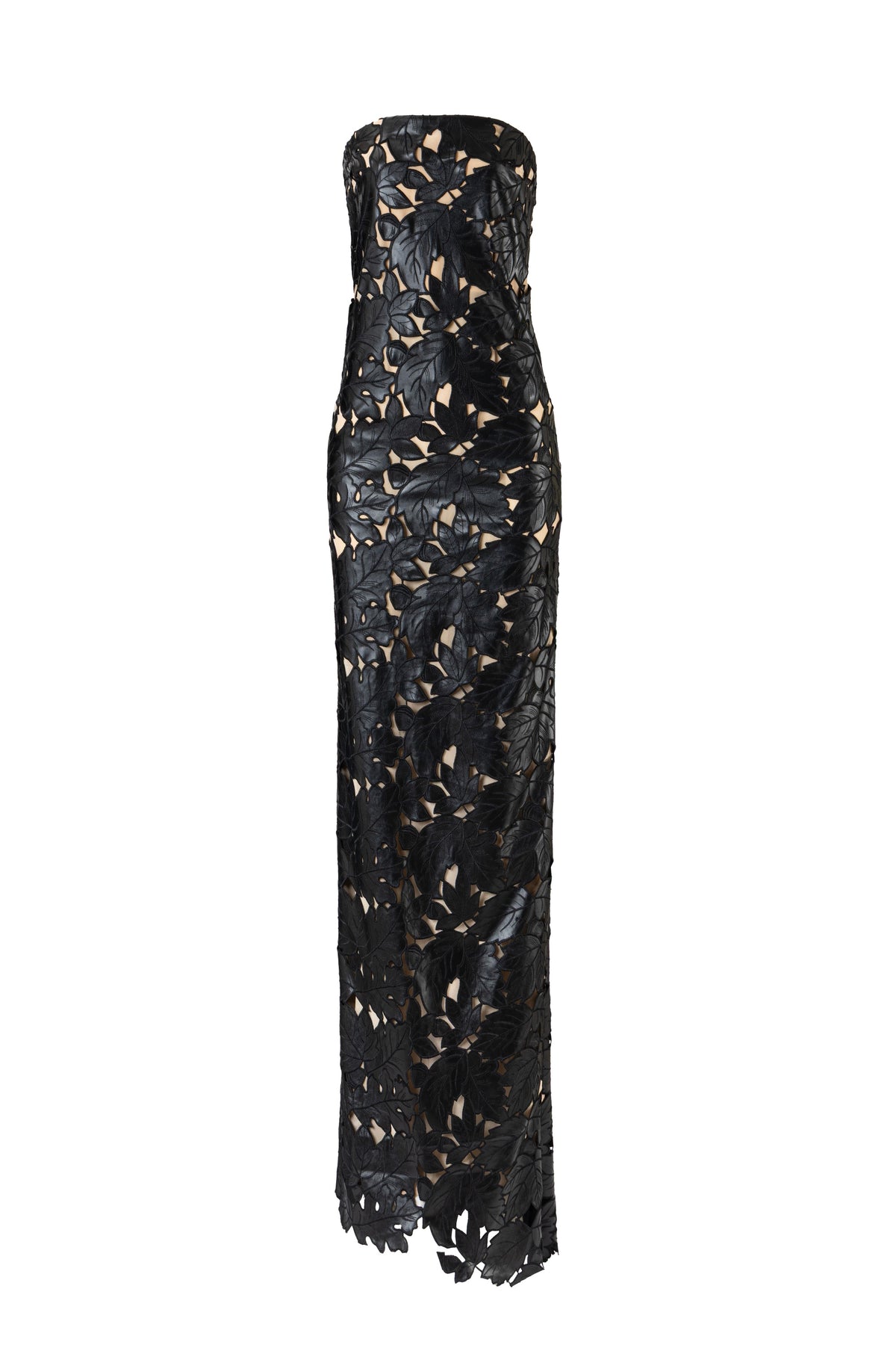 Nocturnal Lace Column Dress