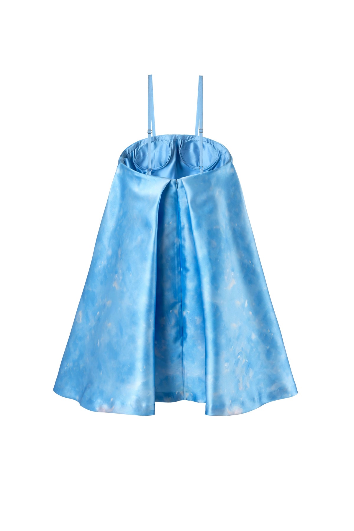 Azure Blossom Mini Dress