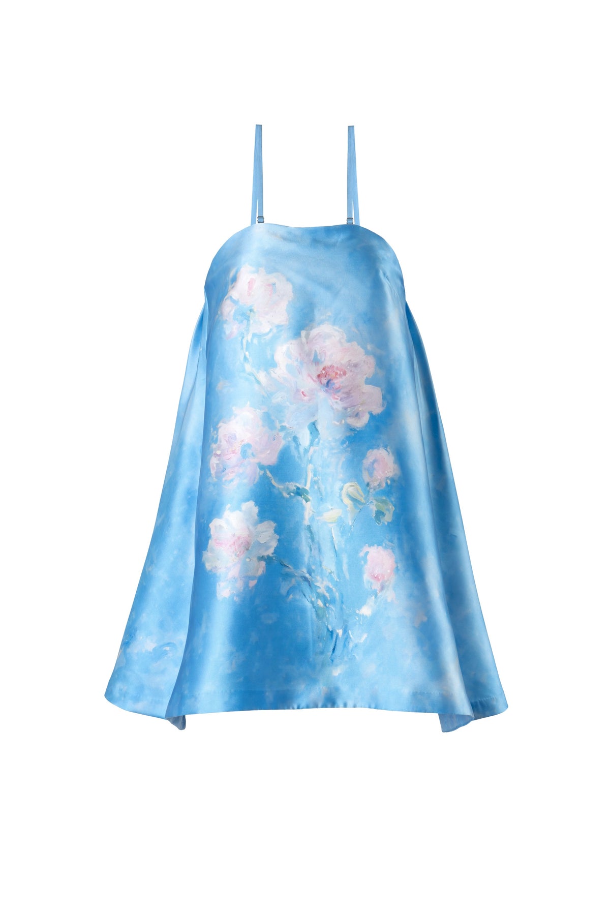 Azure Blossom Mini Dress