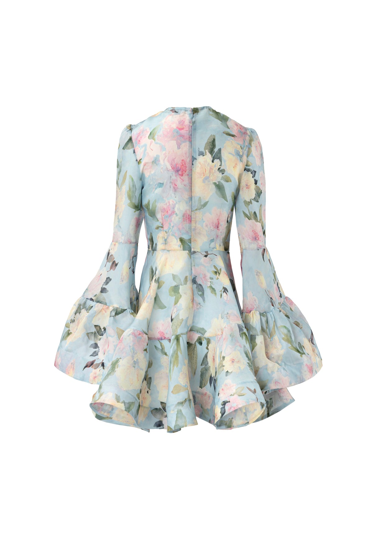Blue Botanica Haze Mini Dress