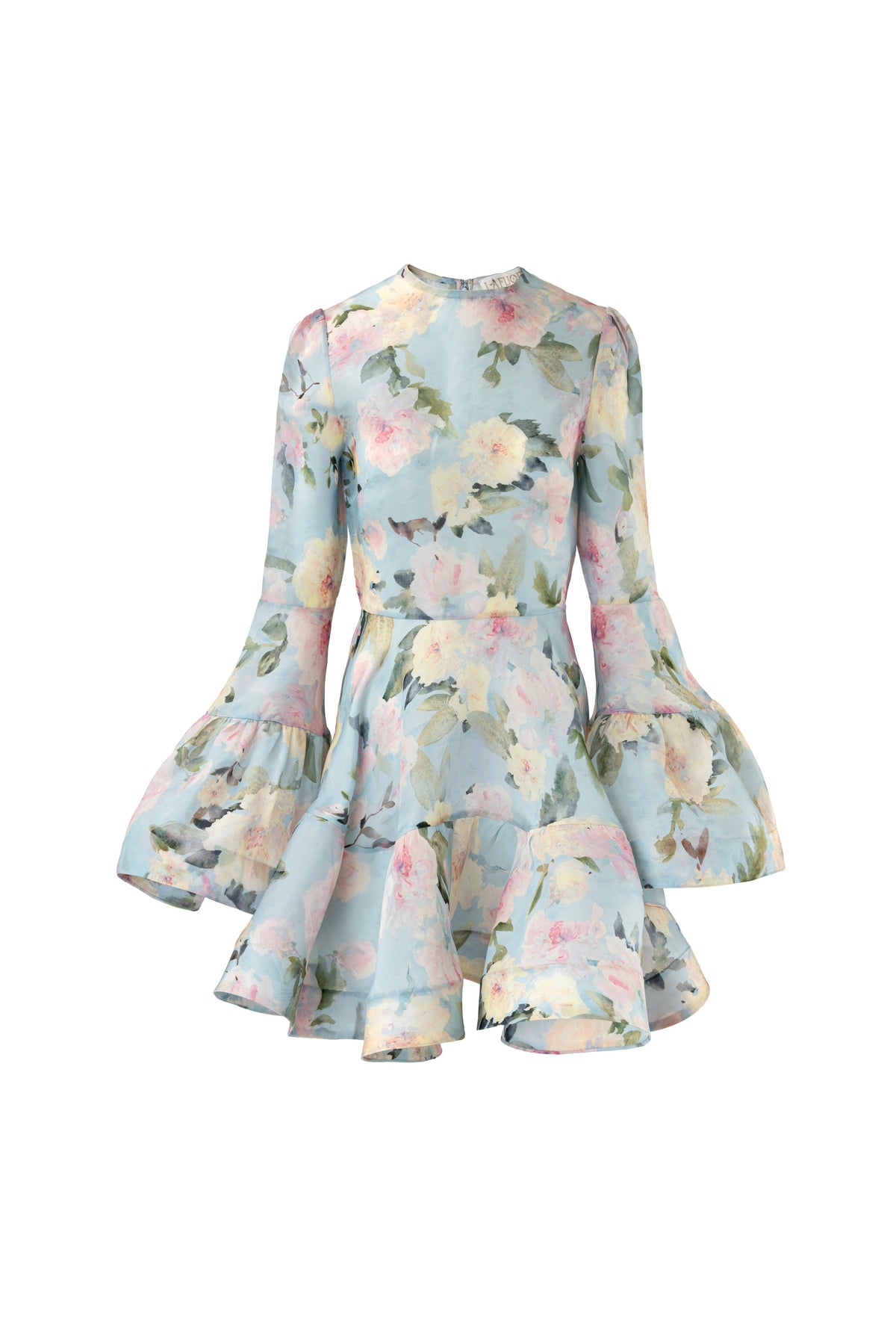 Blue Botanica Haze Mini Dress