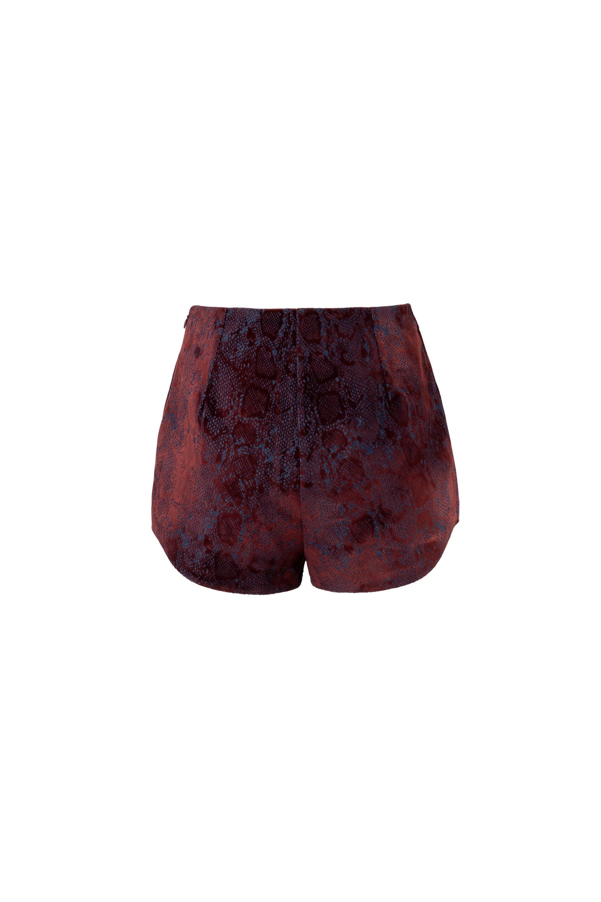 Scarlet Plush Denim Hot Shorts