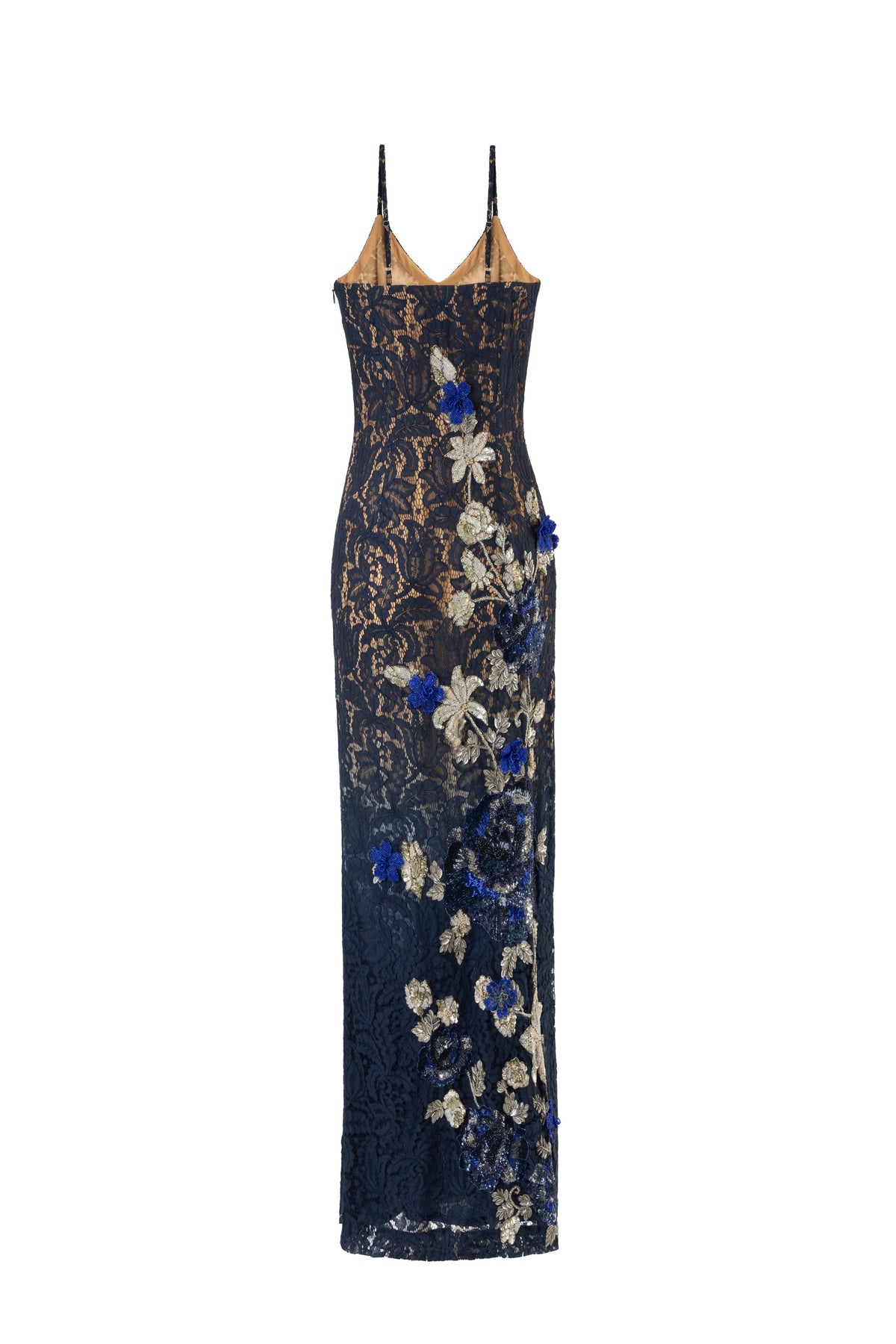 Midnight Floral Embellished Dress