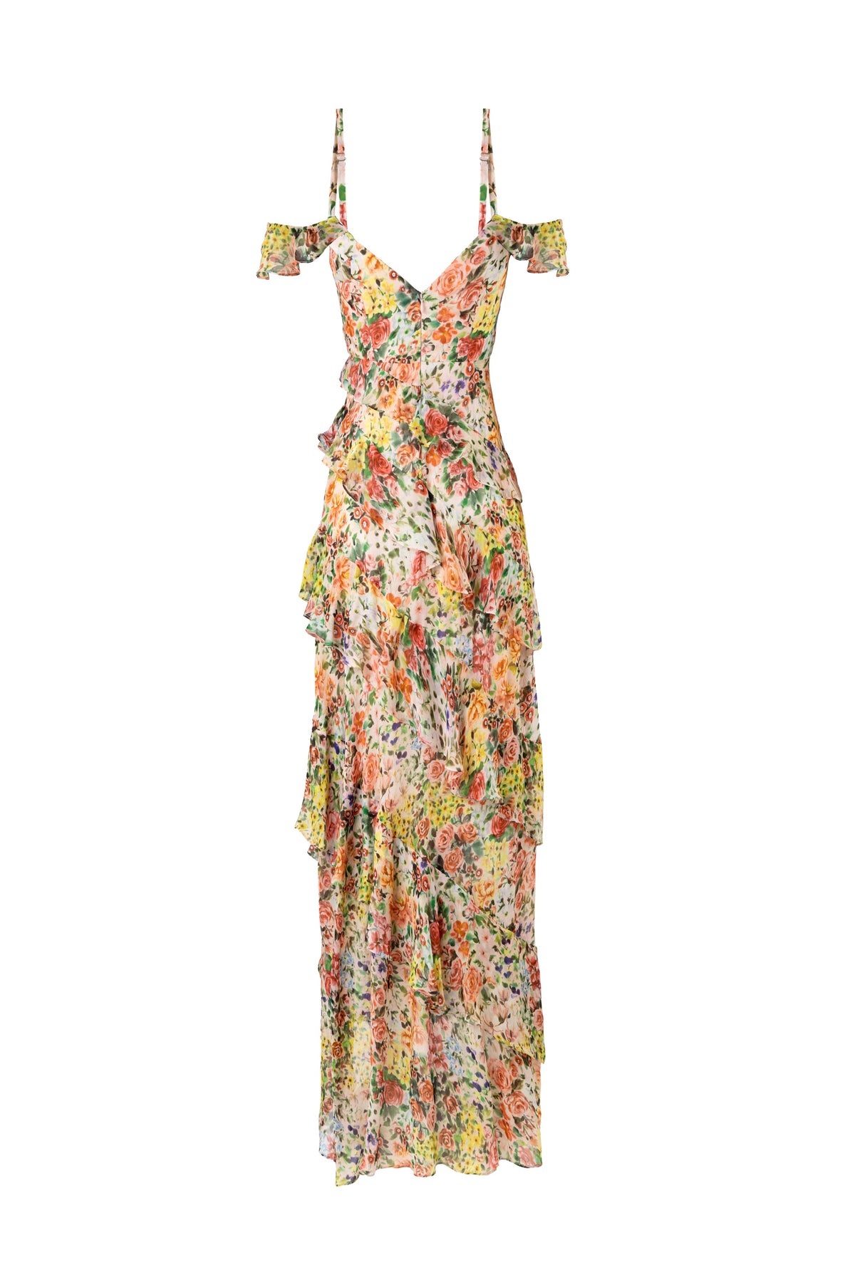 Sun Burst Floral Dress
