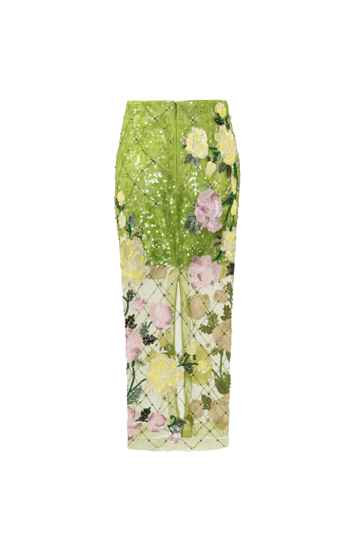 Jade Rosé Midi Skirt