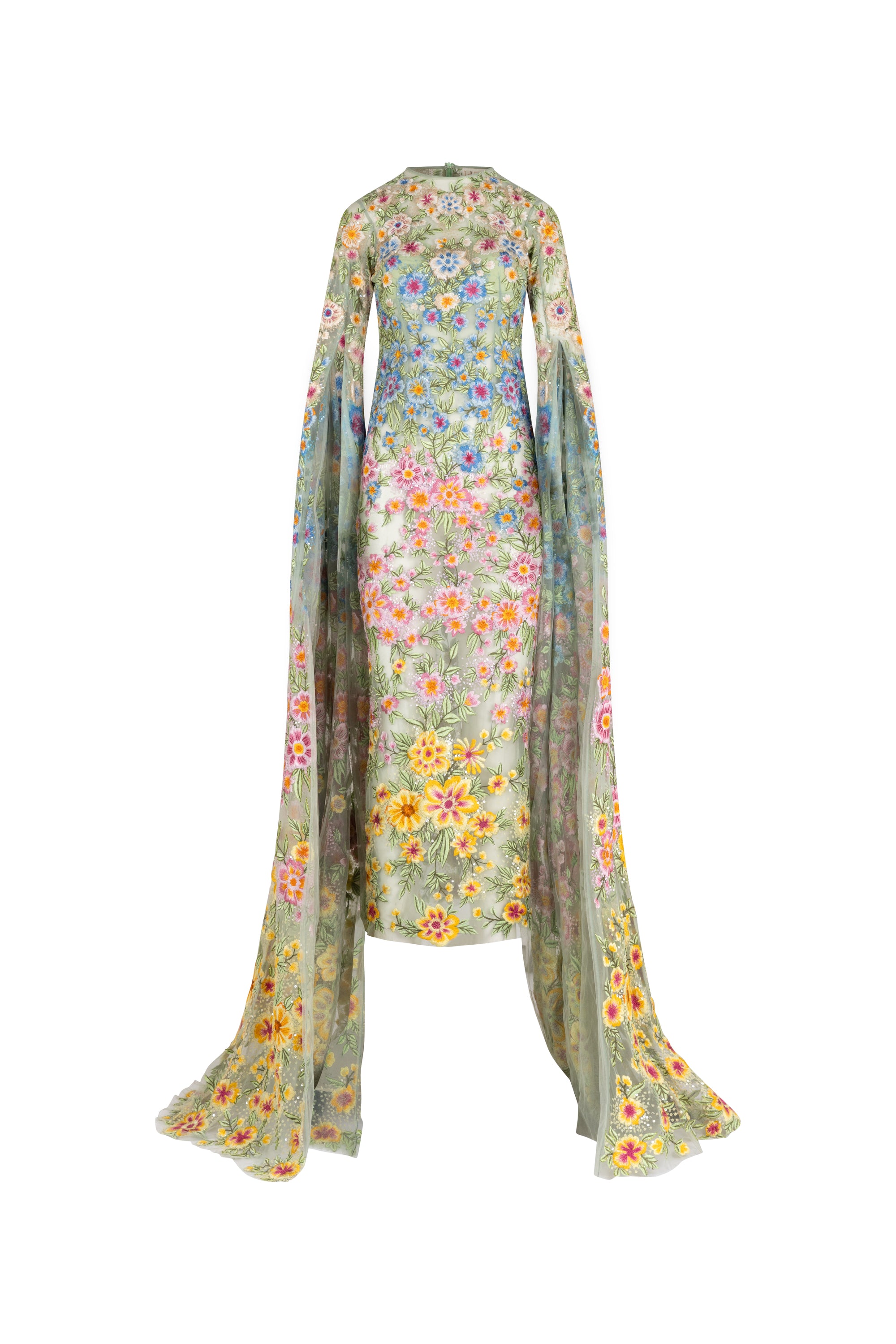 Amor Corallina emb. Long sleeved gown