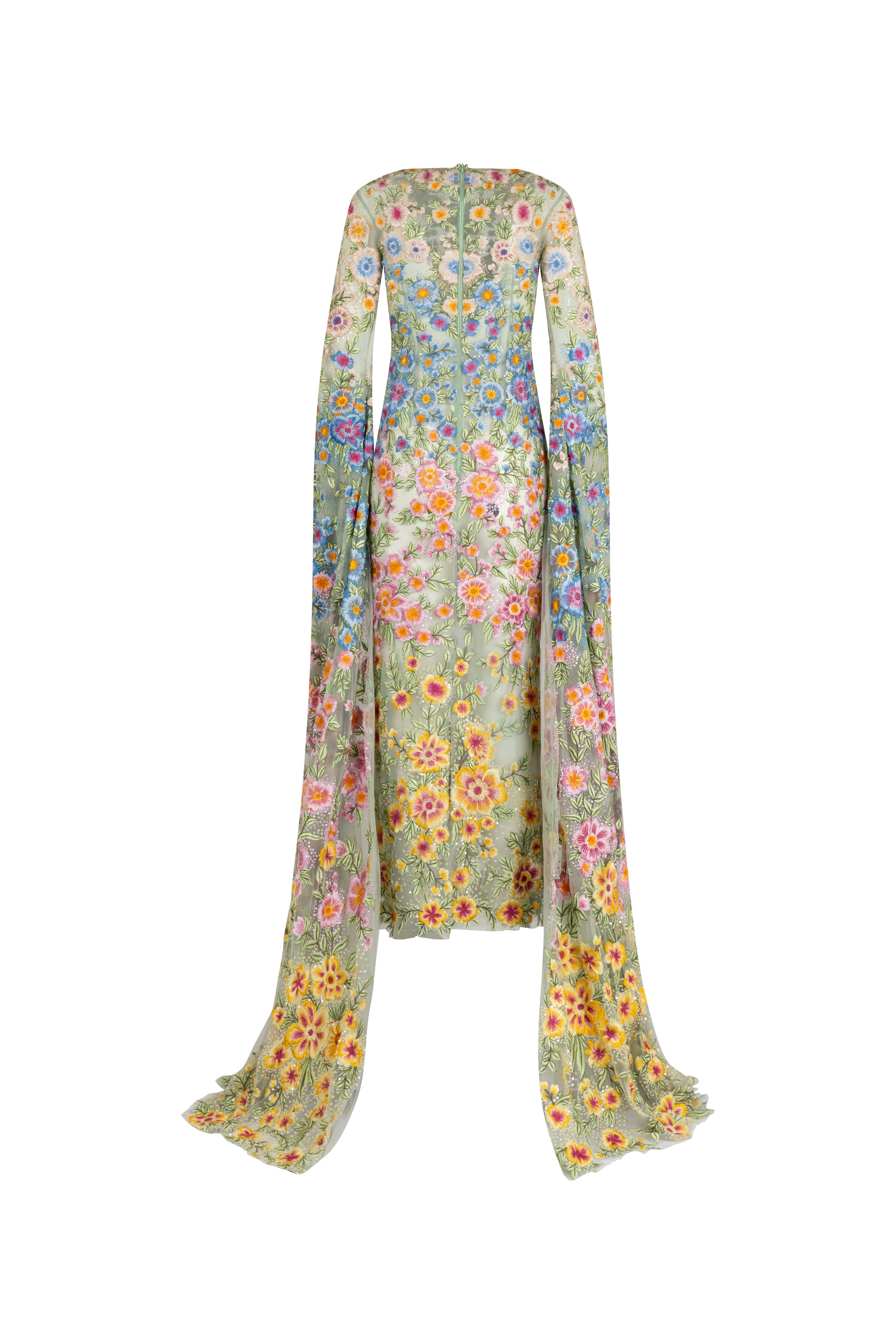 Amor Corallina emb. Long sleeved gown