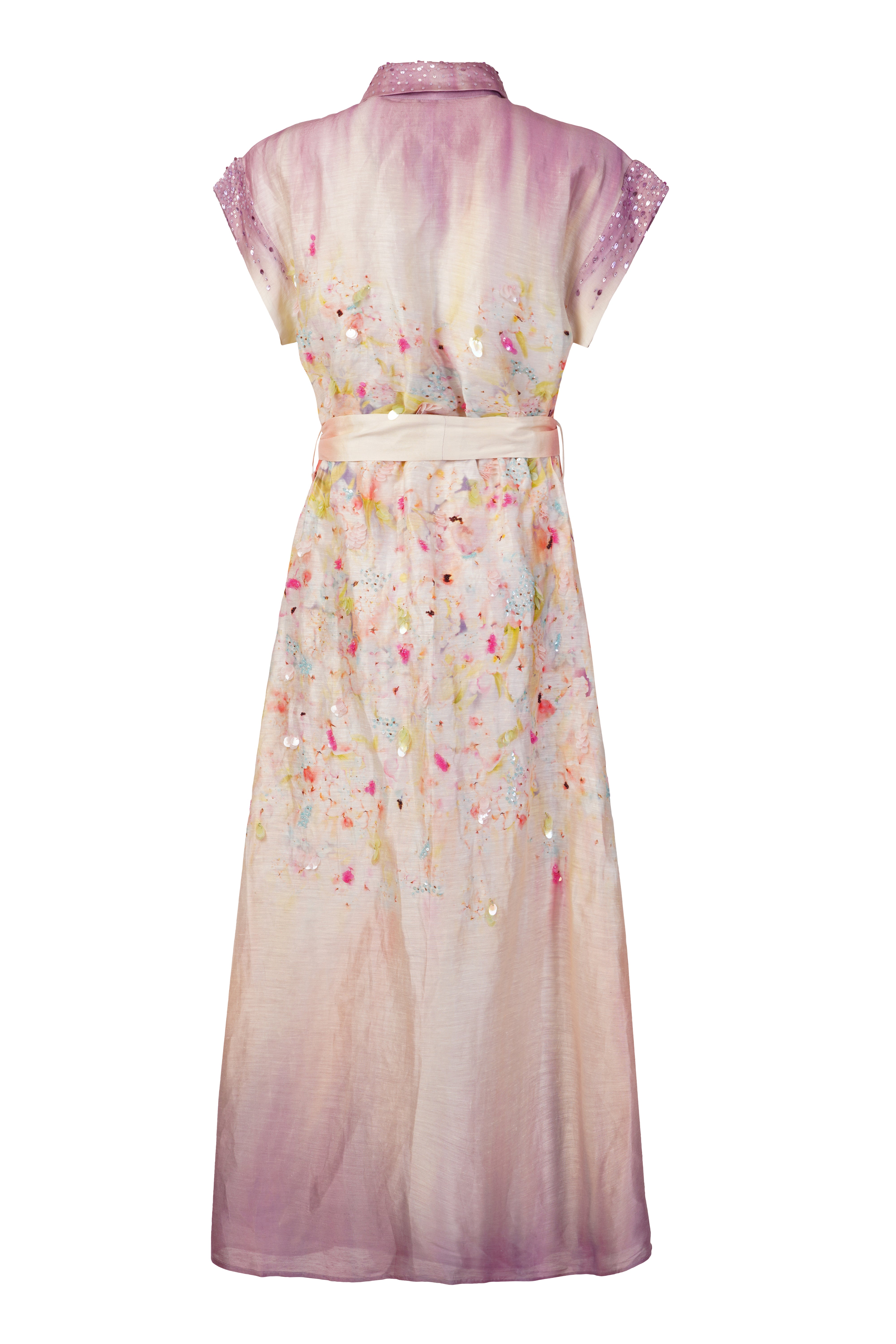 Aqua bloom mirage Shirt Dress