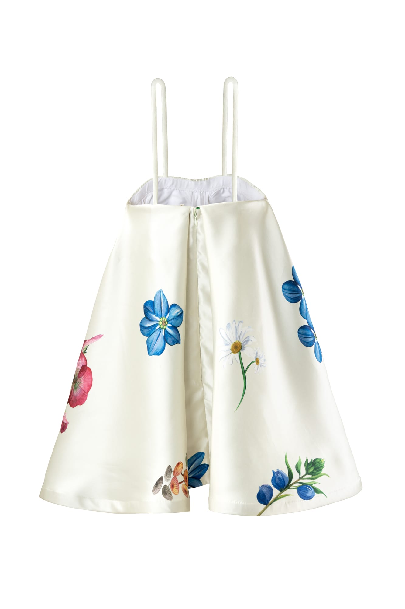 High-end resort fashion luxury floral mini dress with statement floral design and modern feminine silhouette