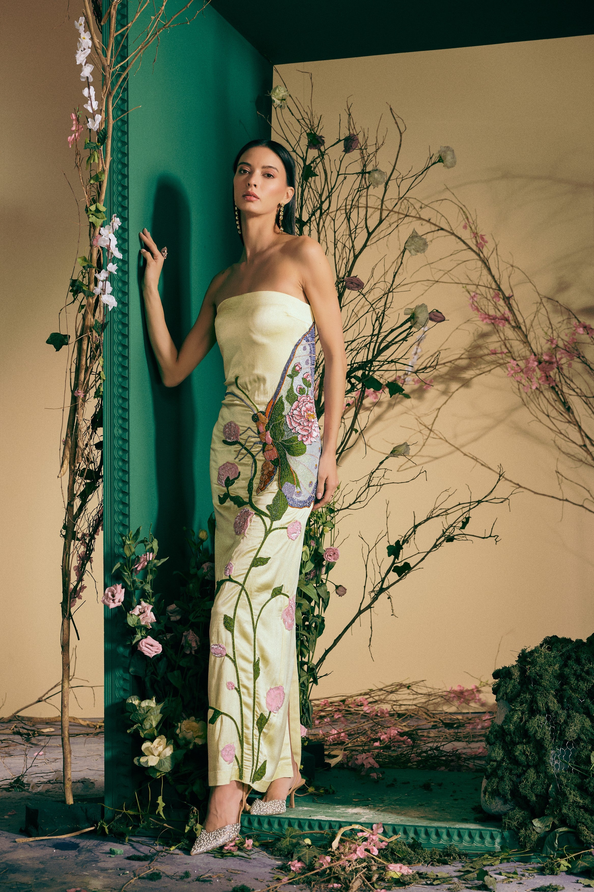 Whispering Wings Tapestry Dress