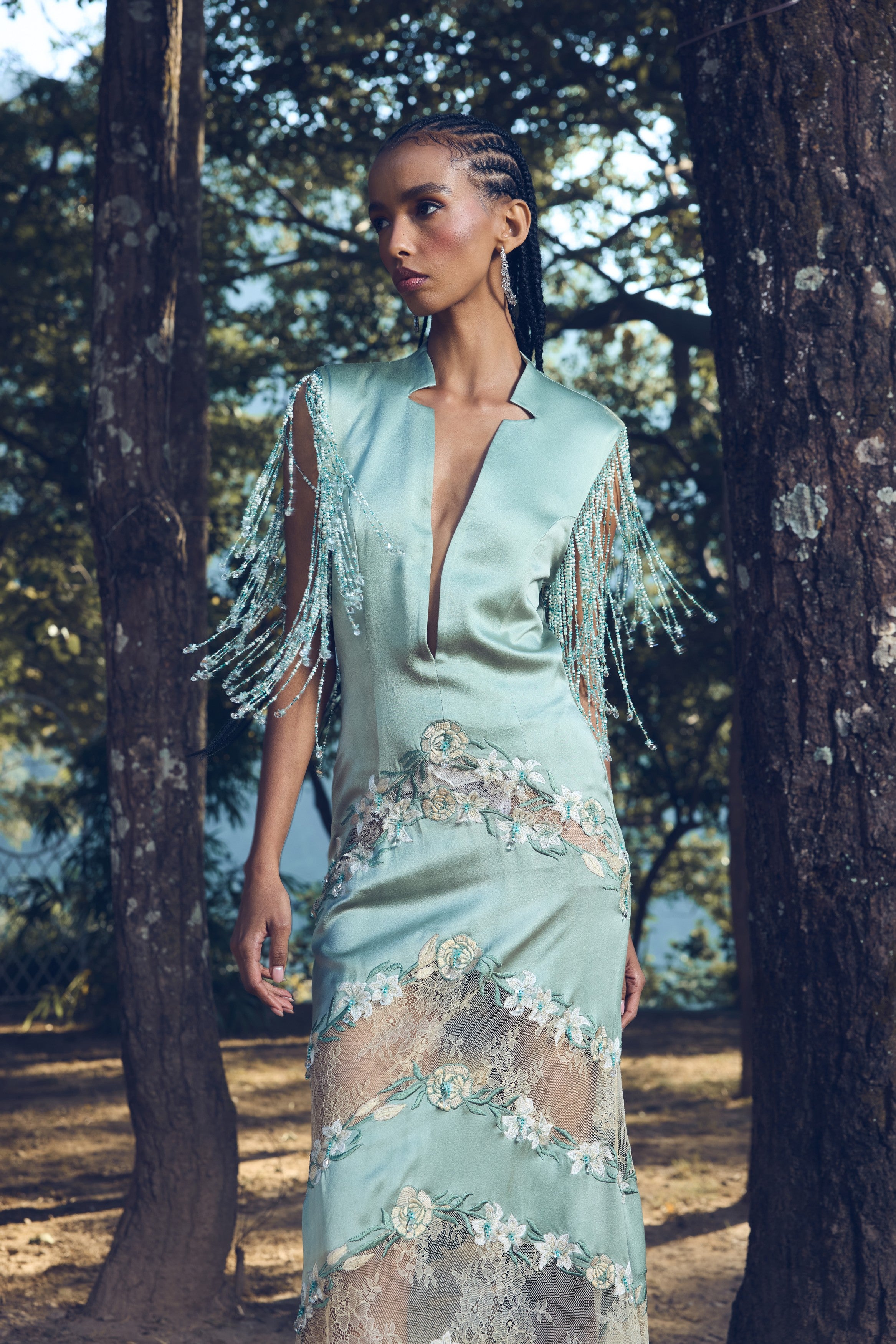 Sage Bloom Reverie Gown