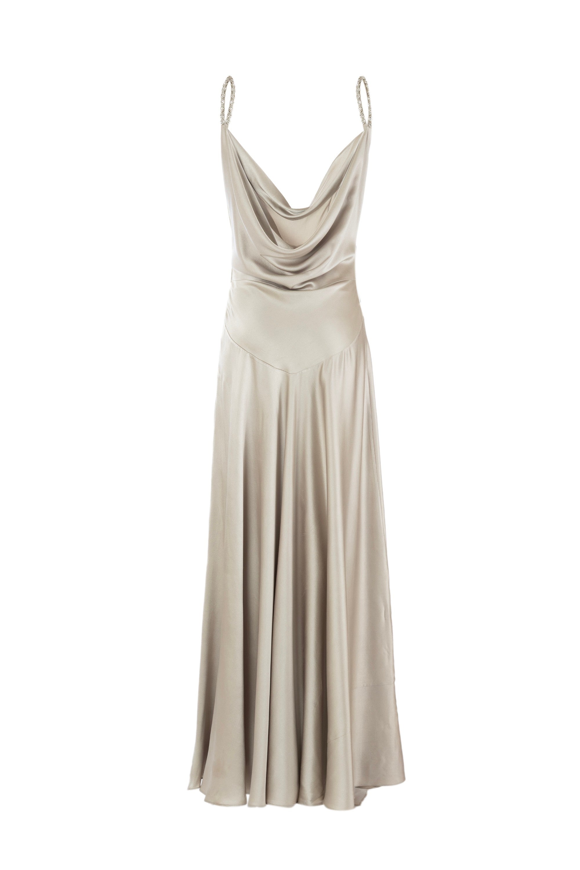 Champagne Mist Drape Dress