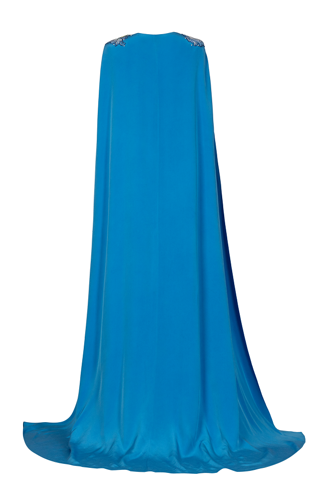 Formal evening gown styled as a luxury occasion wear dress with red carpet style sophistication for destination wedding guest celebrations, resort evening couture, guest of wedding elegance, and beaded dress design