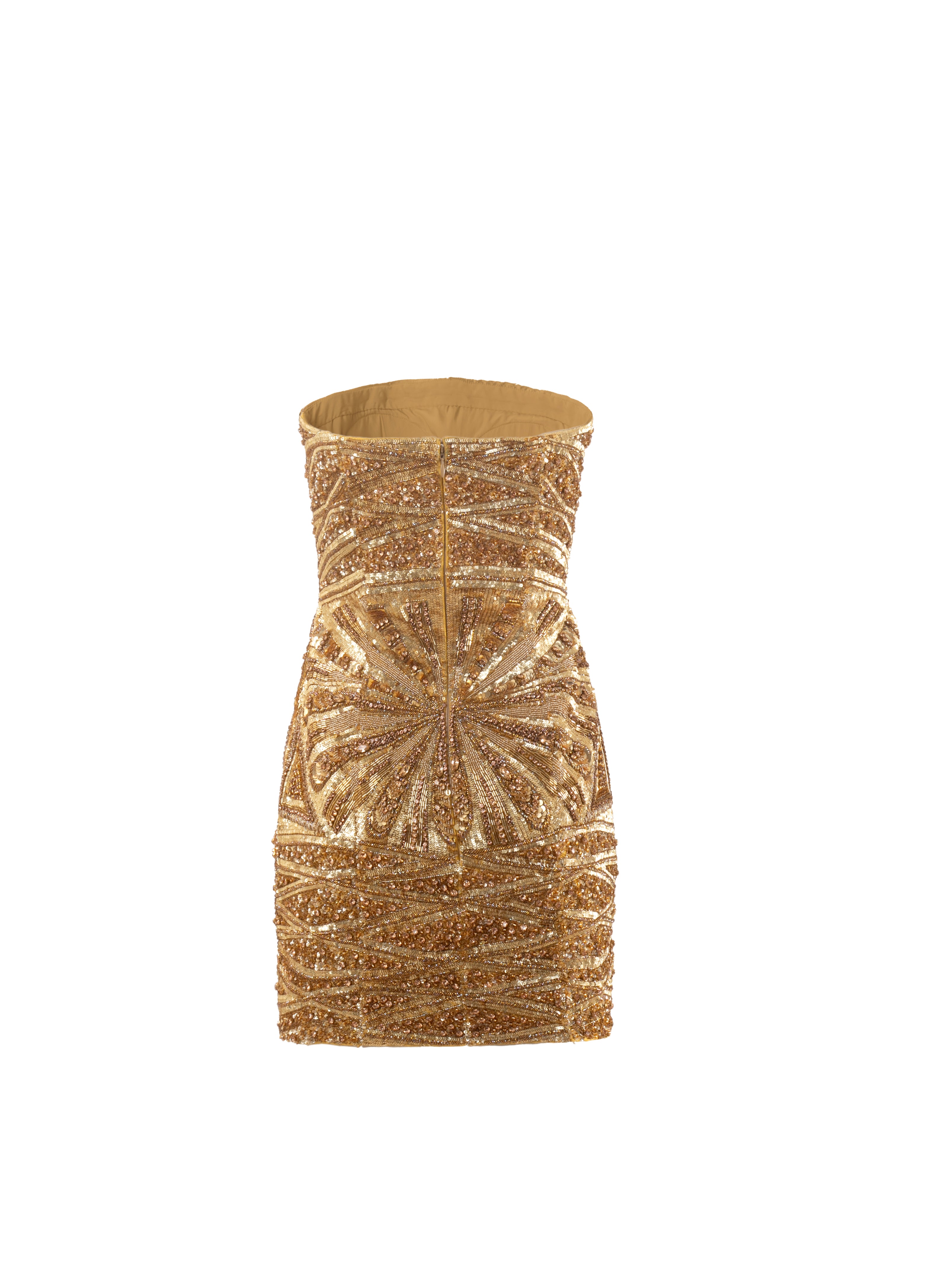 Gilded Geo Garden Mini Dress