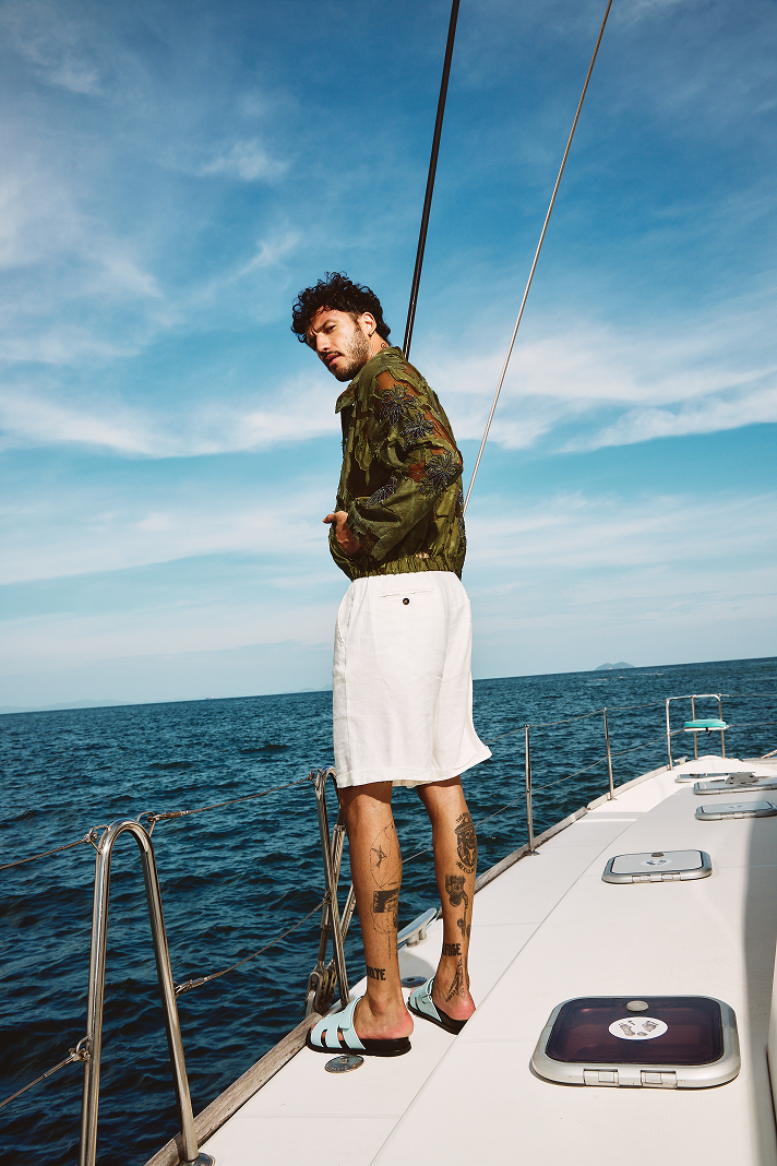 Ivory Tuscan Shorts