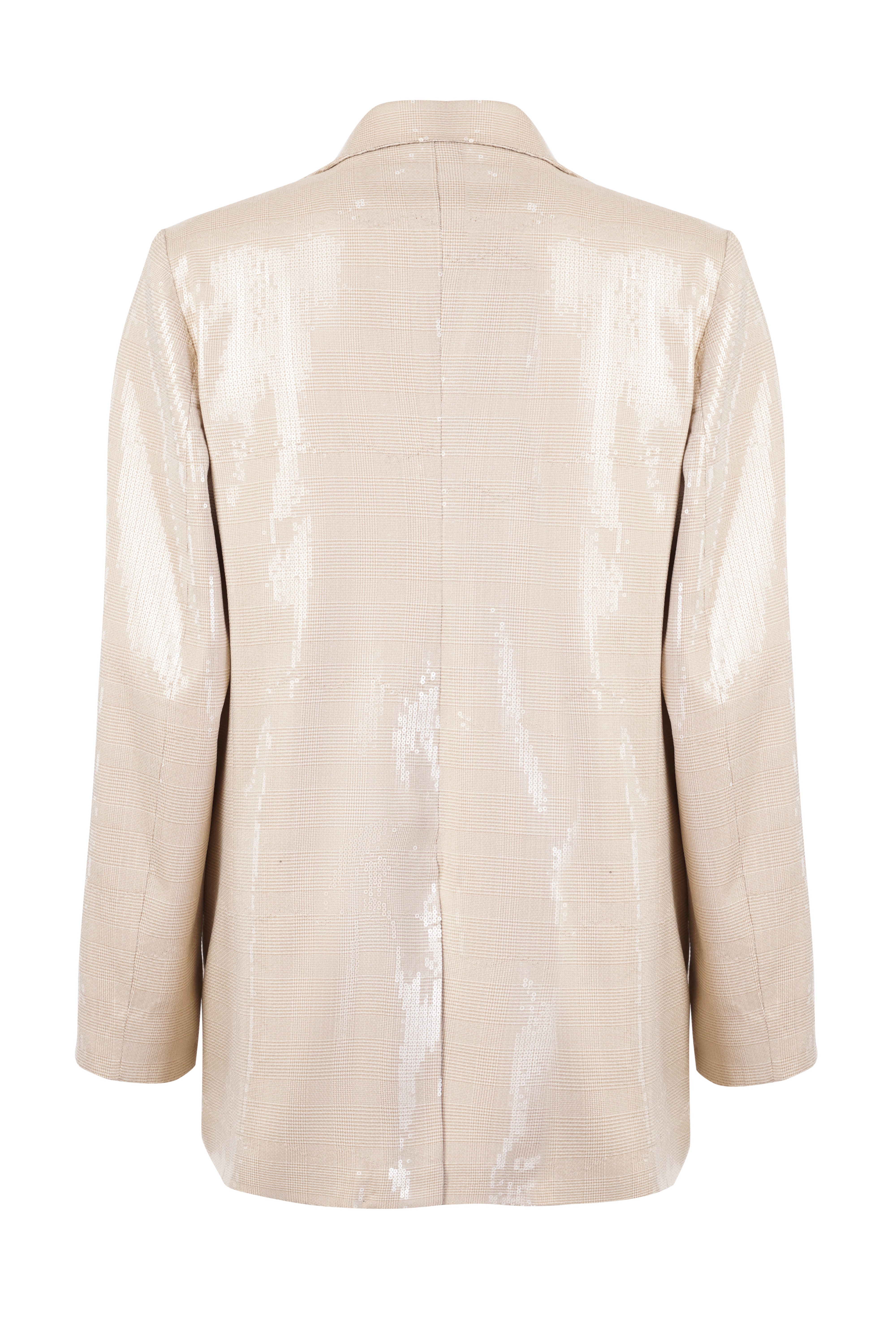 Jean Champagne Chic Embroidered Jacket