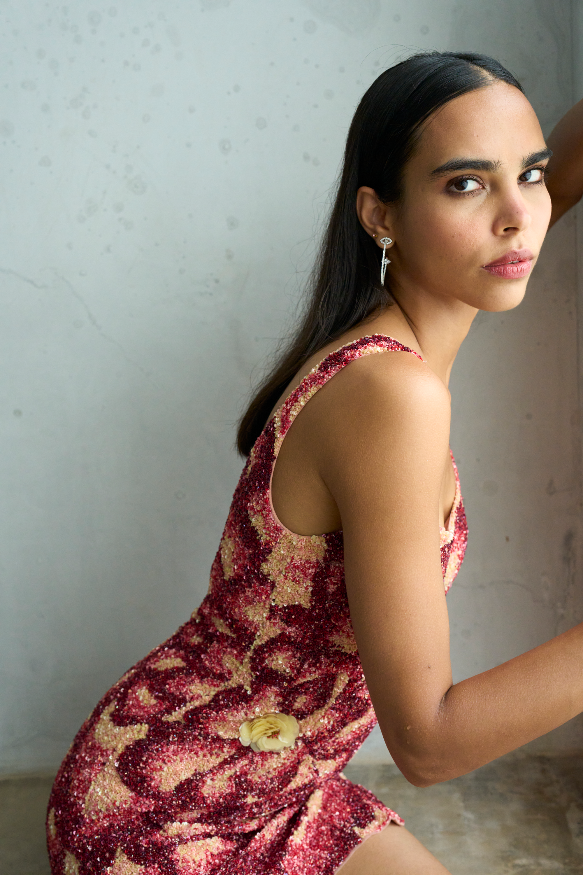 Mini Rose Embroidered Dress