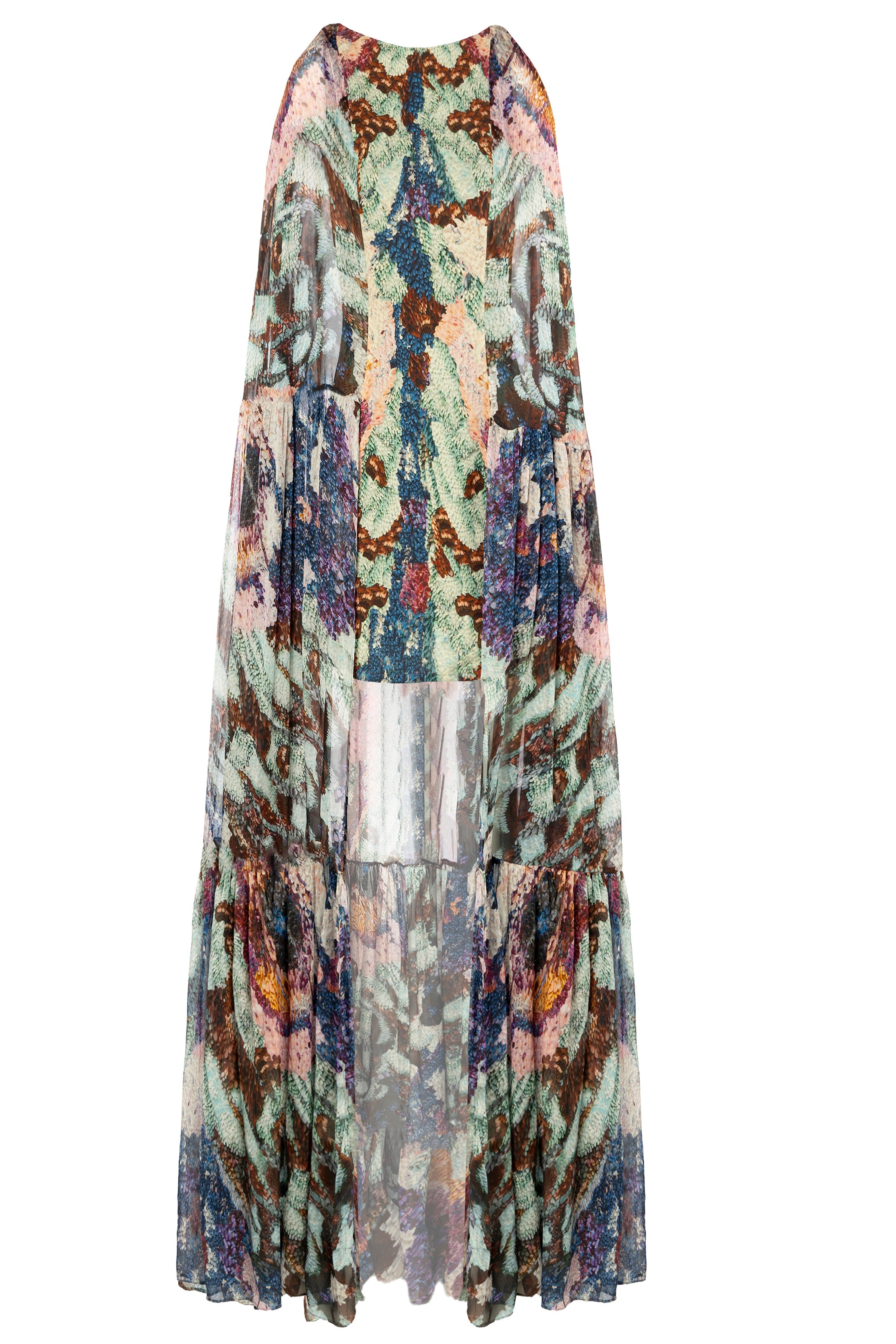 Genevieve Nebula Cape Dress