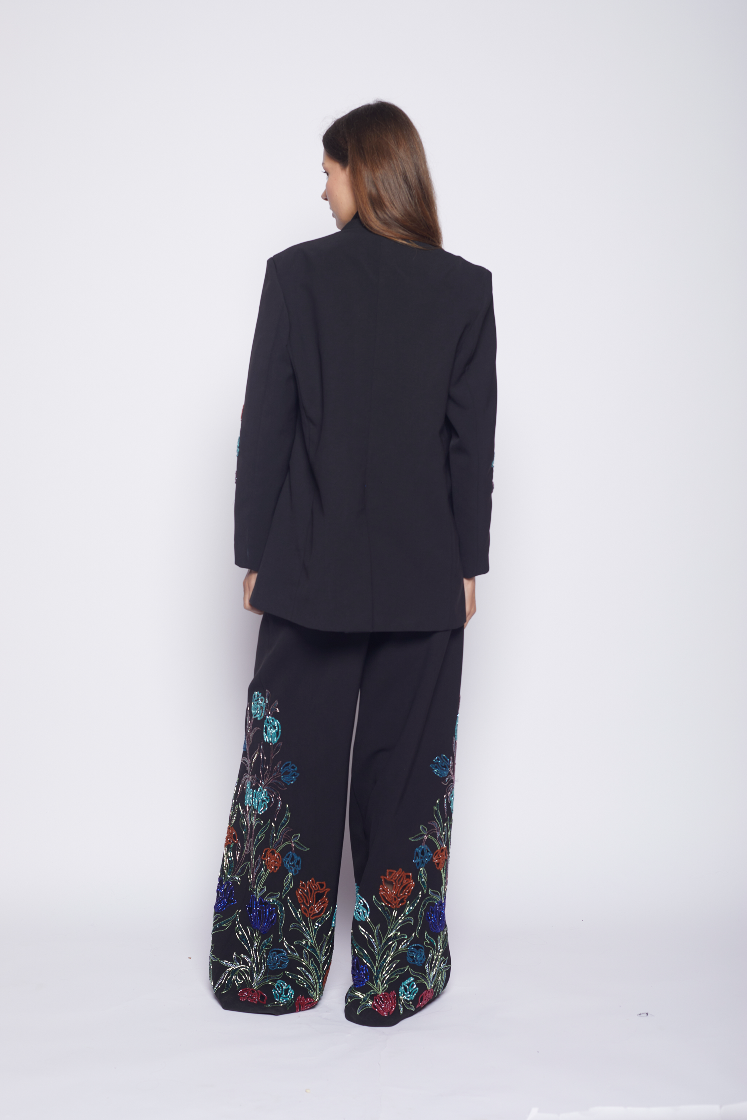 Celestia Noir Tulip Flared Pants