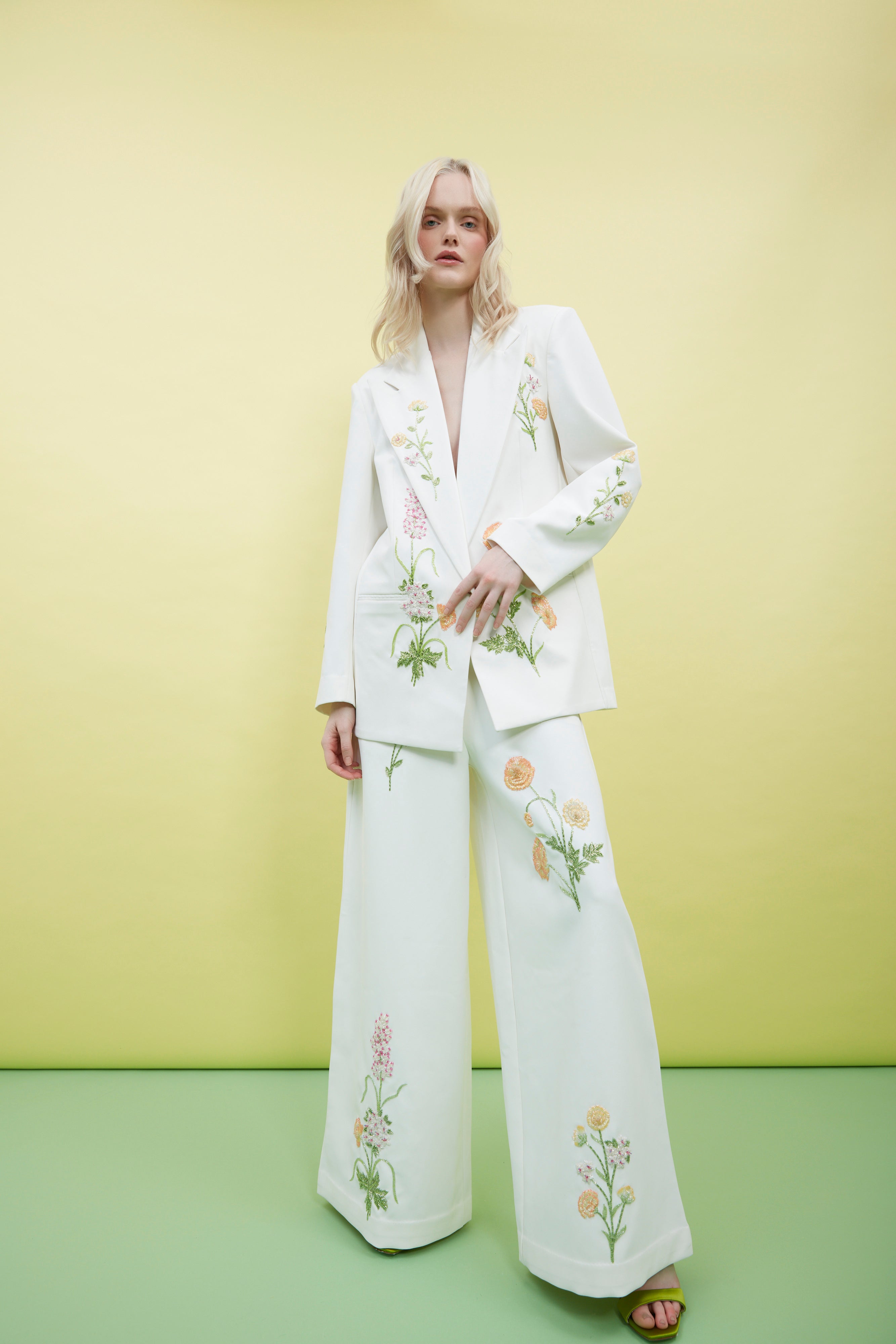 Summer Bloom Embellished Jacket