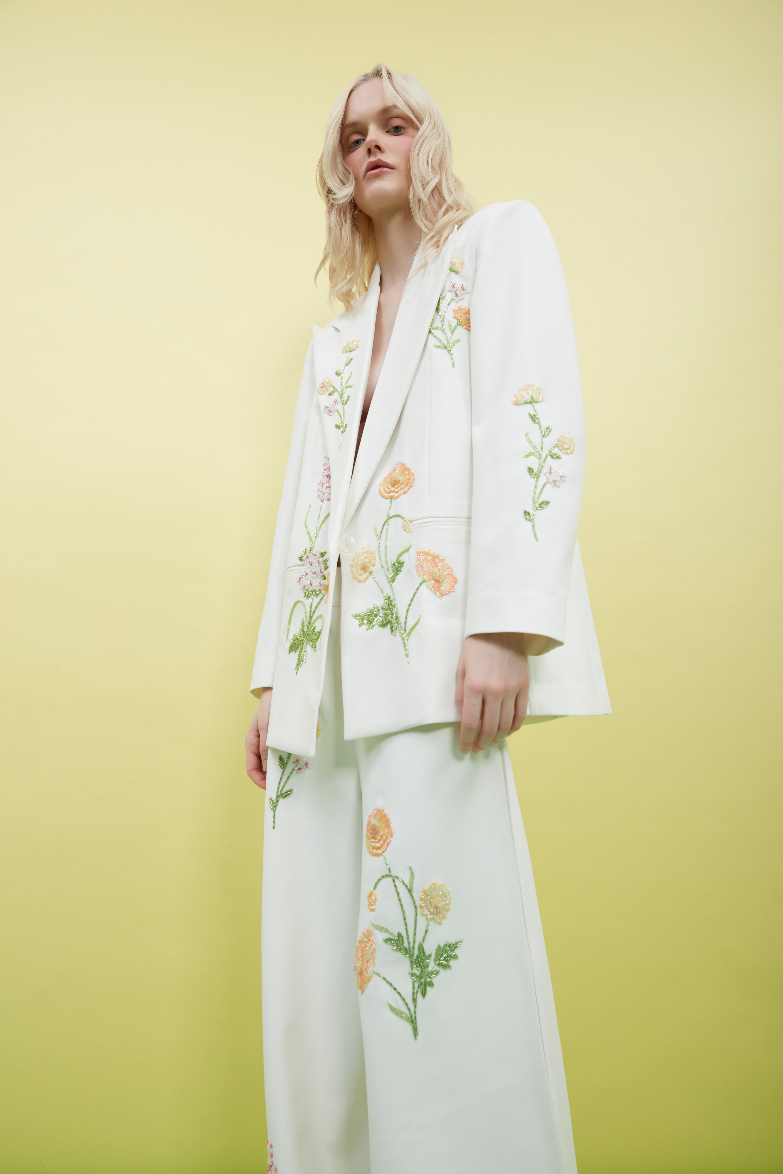 Summer Bloom Embellished Jacket