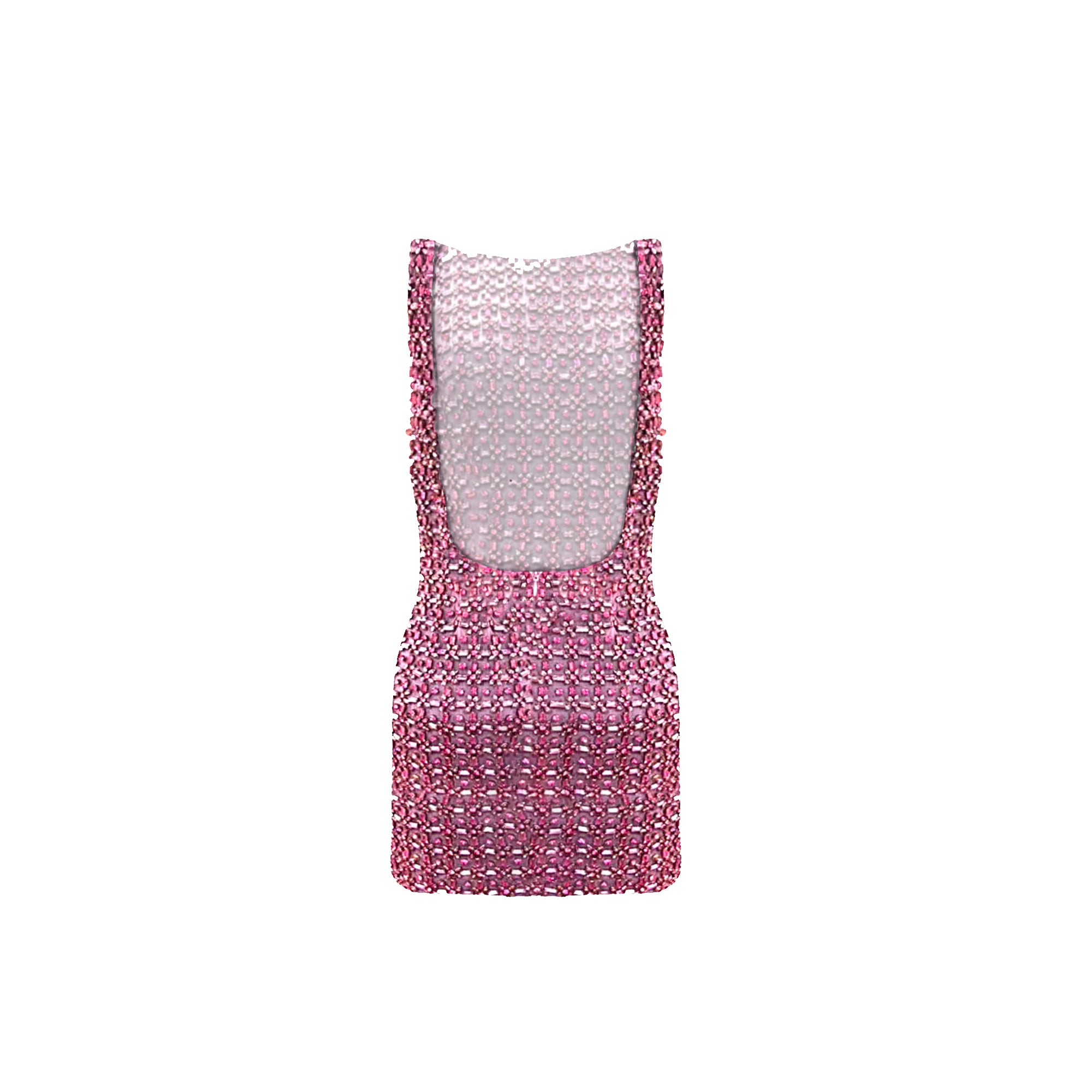 Crystal Rose Embroidered Mini Dress