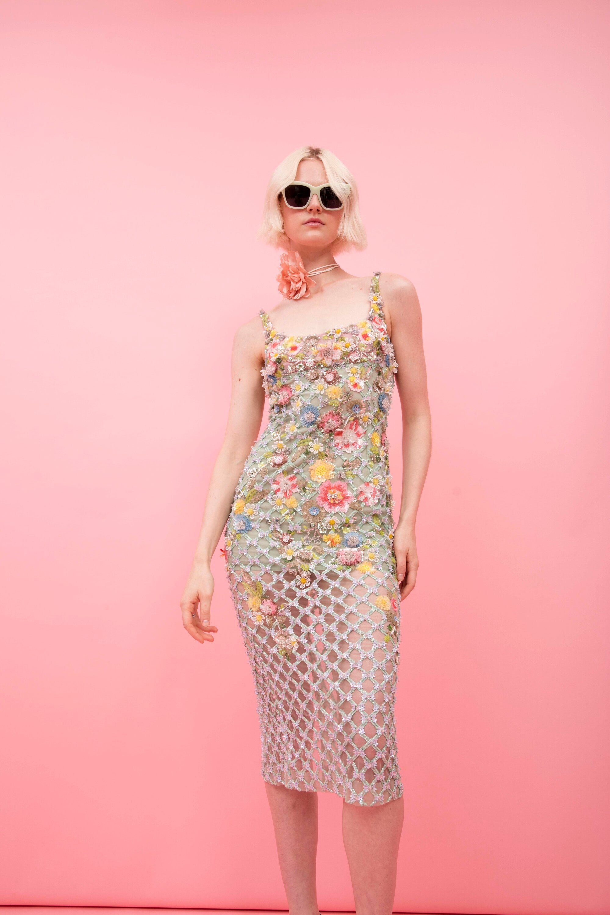 Aurora misty green Twilight Blossom Dress