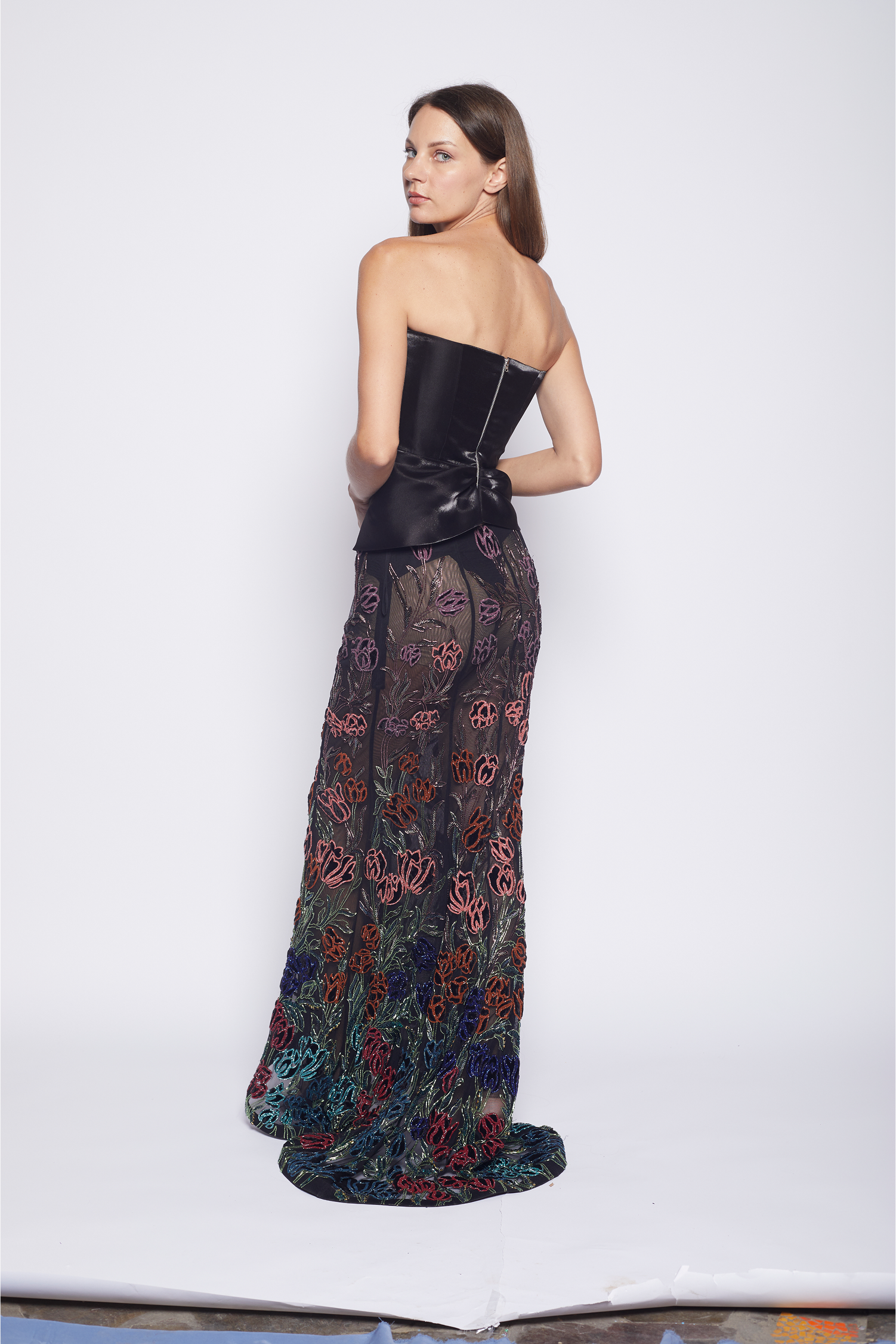 Amara Noir Tulip Skirt