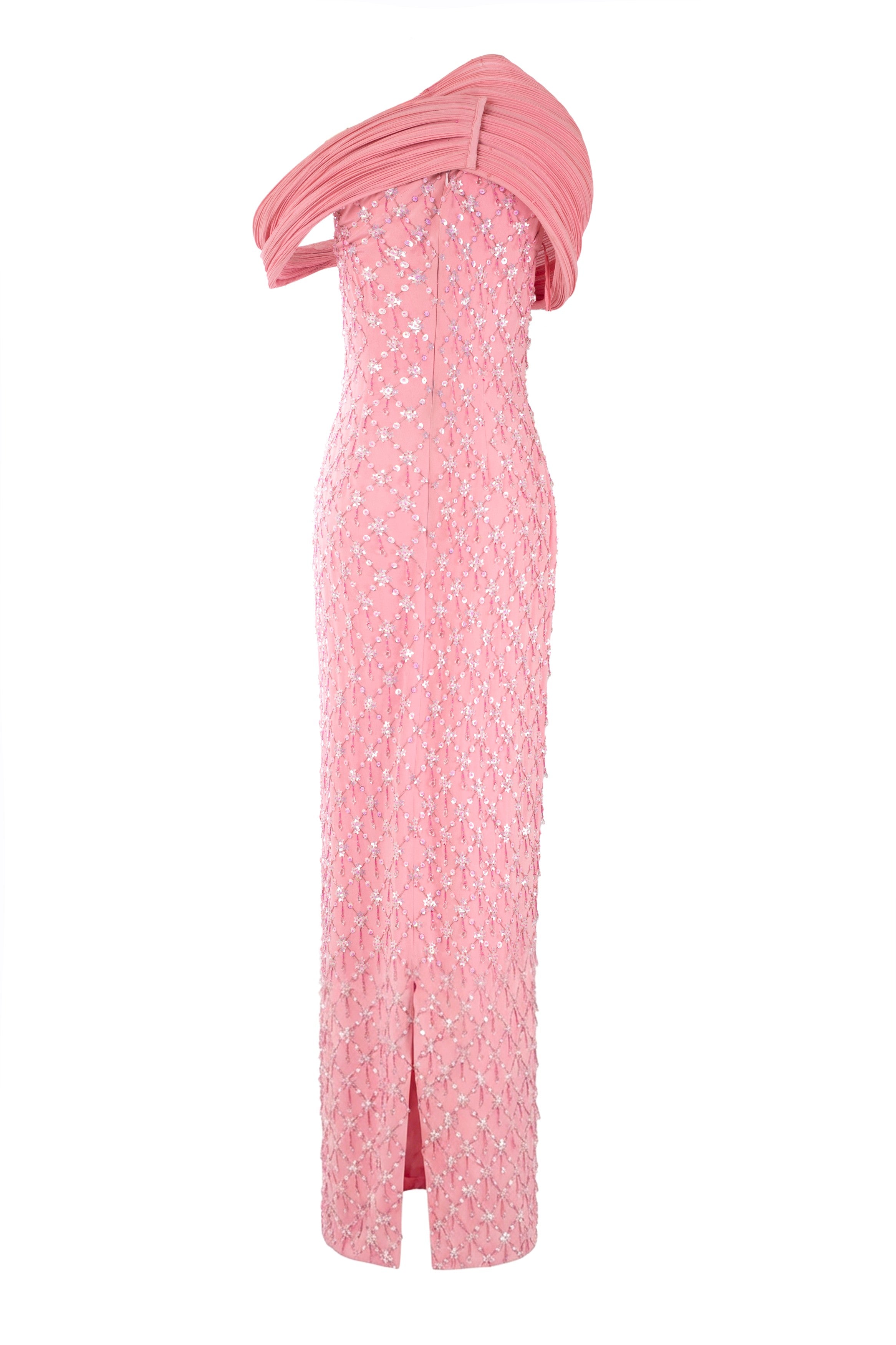 Submerged Coral Garden Draped Dress