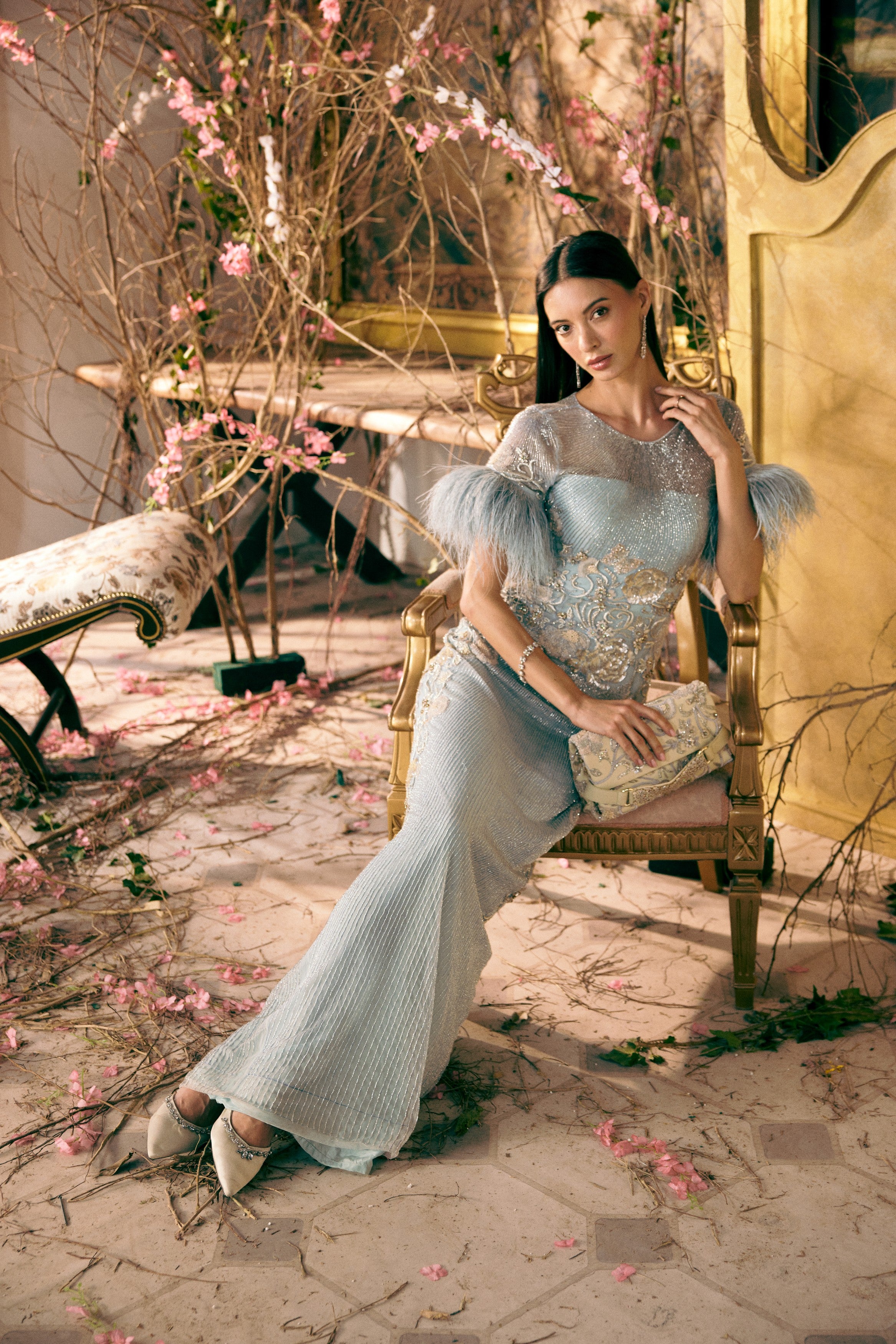 Crystal Feather Dreamscape Gown