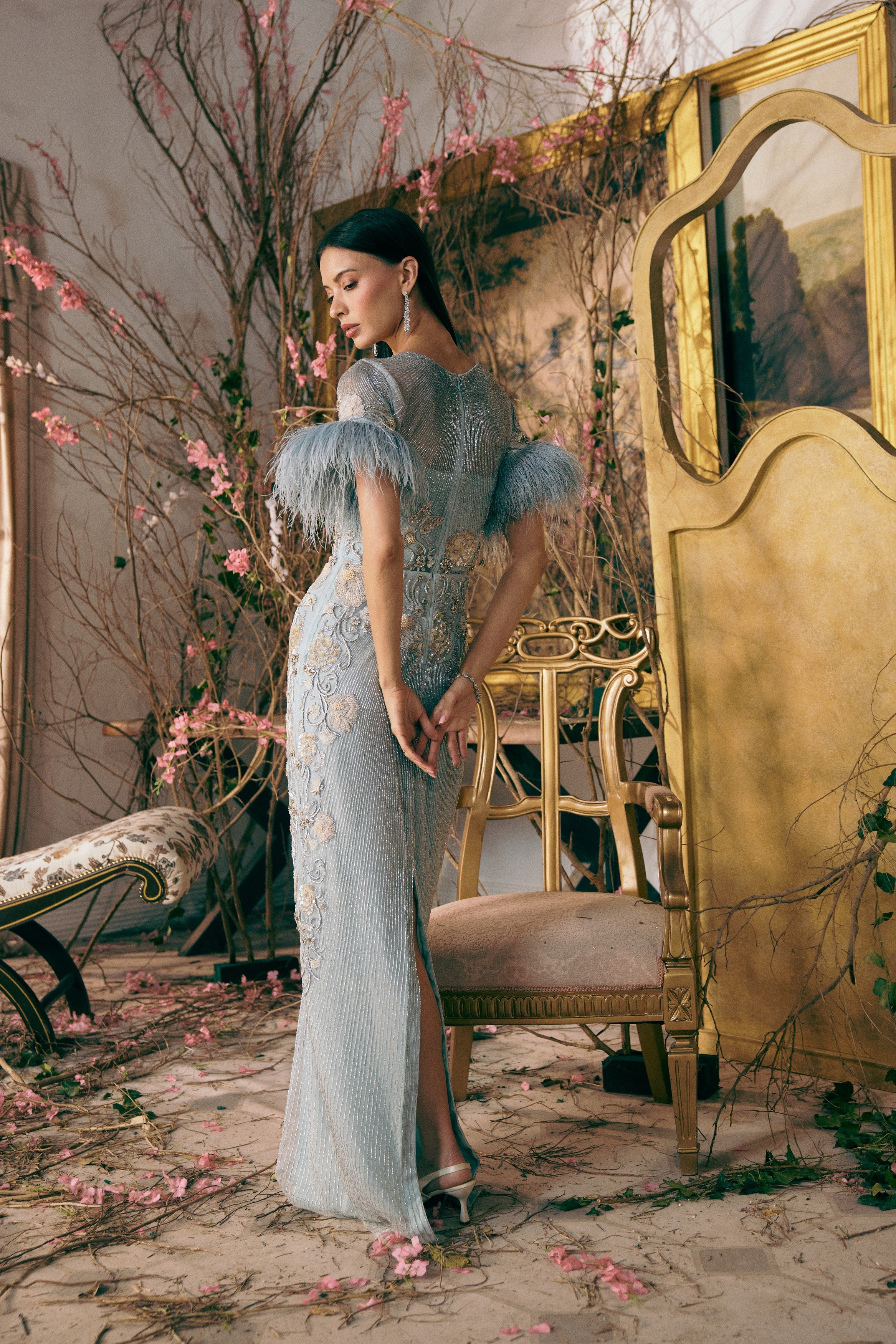 Crystal Feather Dreamscape Gown