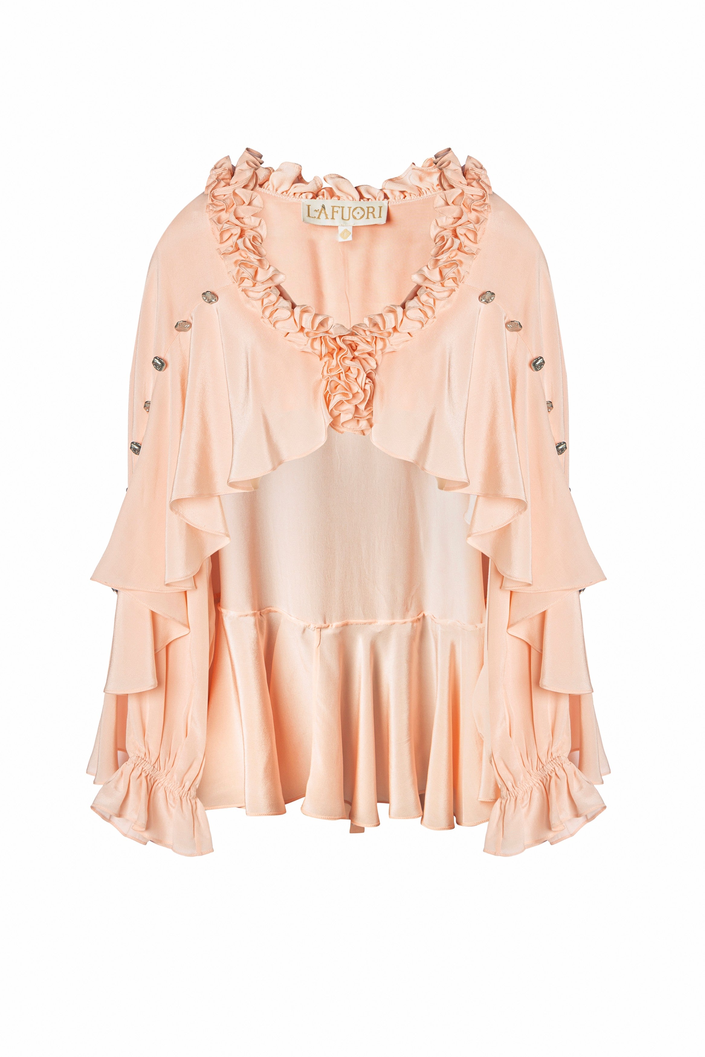 Enchanted Petal Pink Ruffle Top