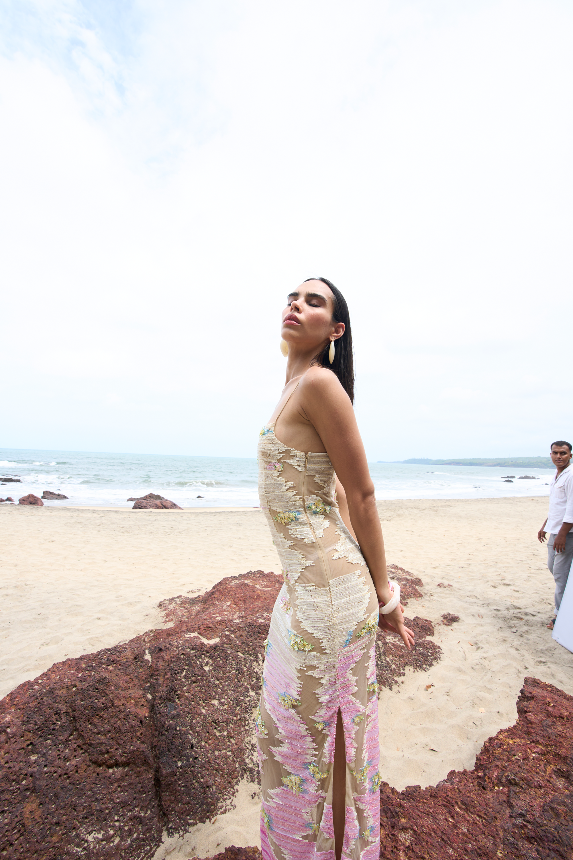 Whispering Blooms Ombre Gown