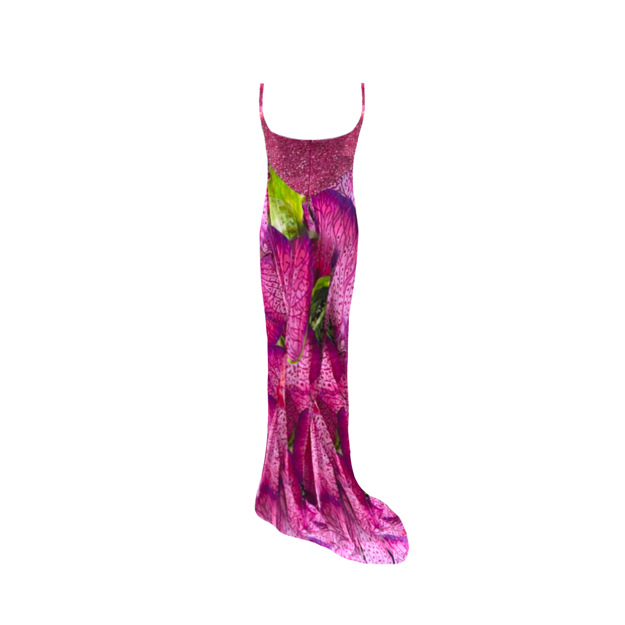 Orchid Pink Print Gown
