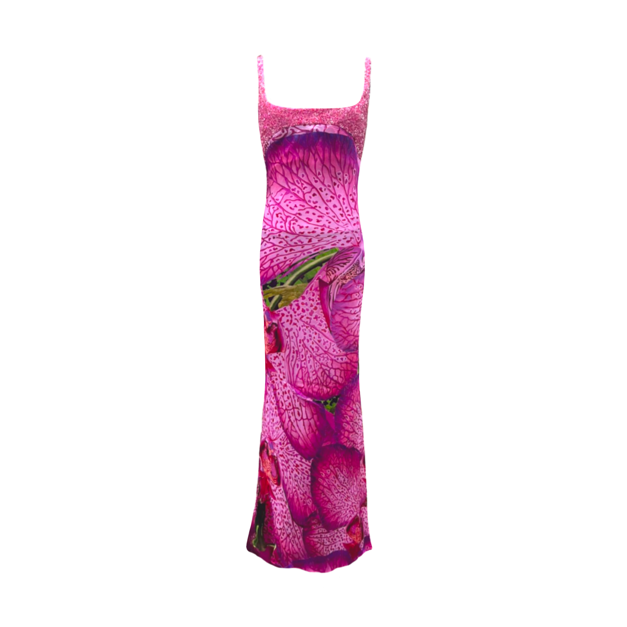 Orchid Pink Print Gown