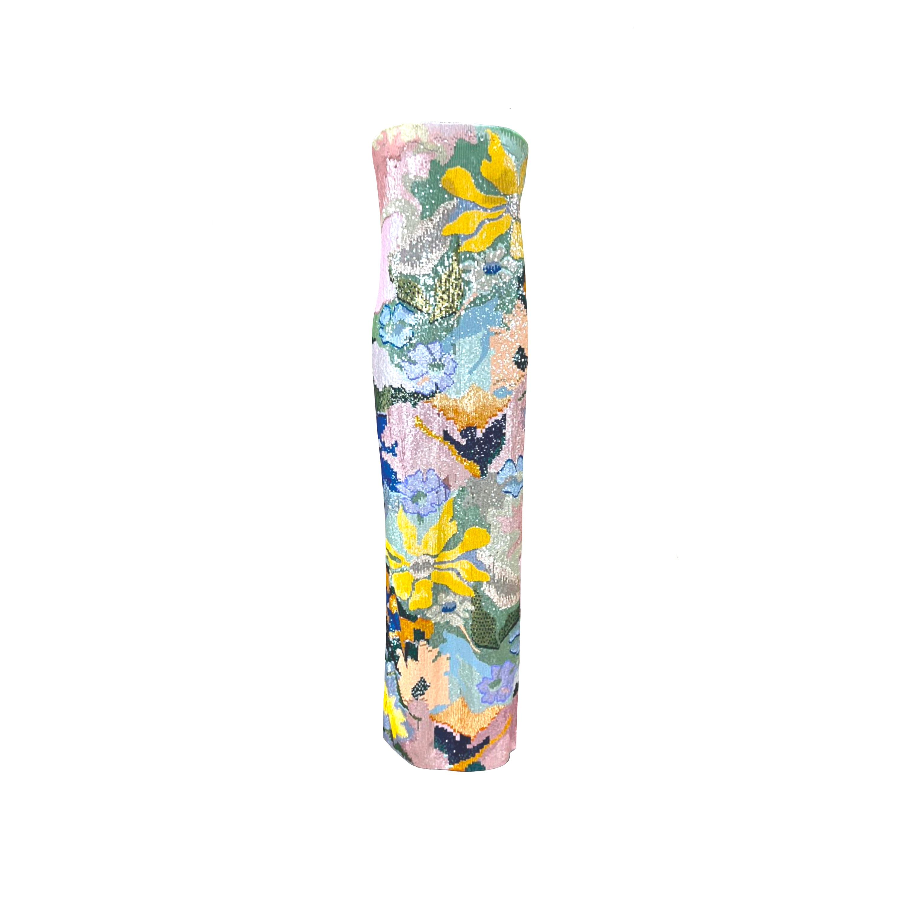 Floral Jacquard Embroidered Dress