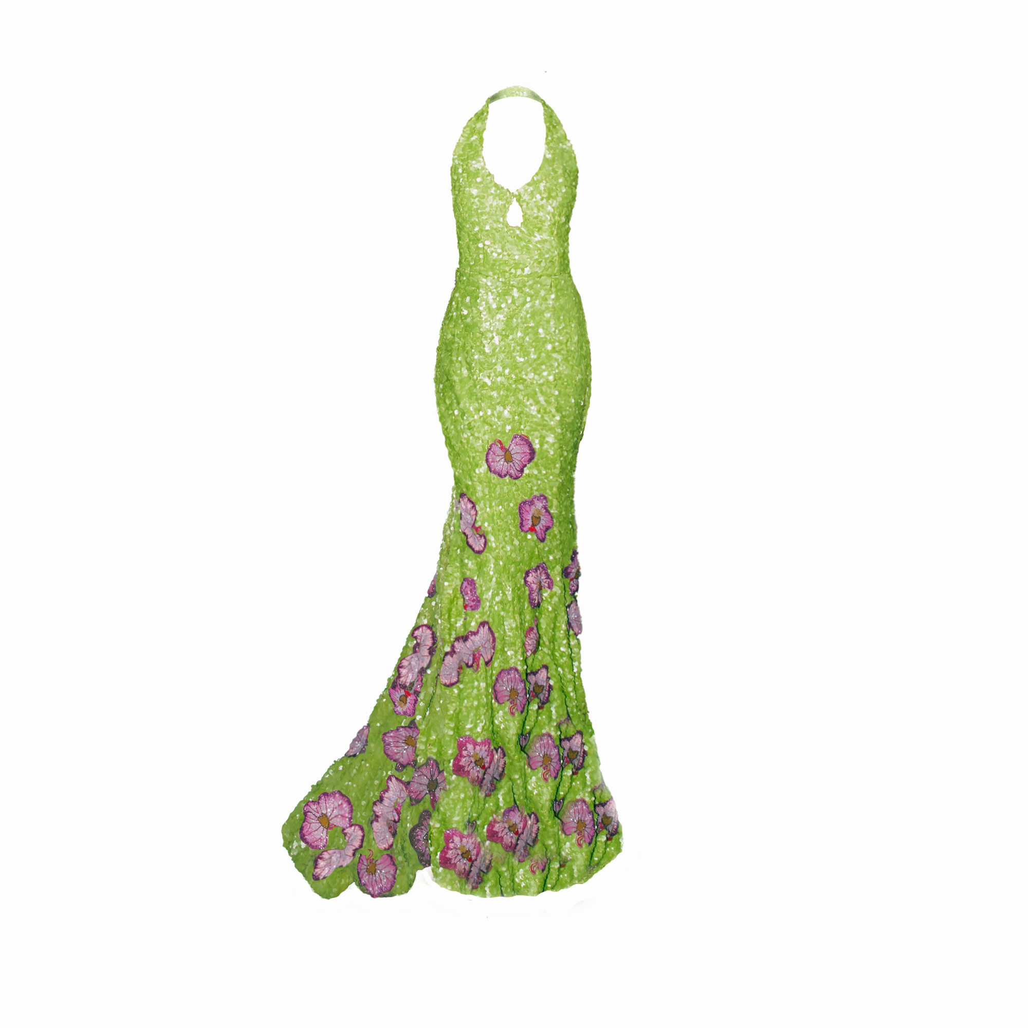 Bright Lime Green Gown