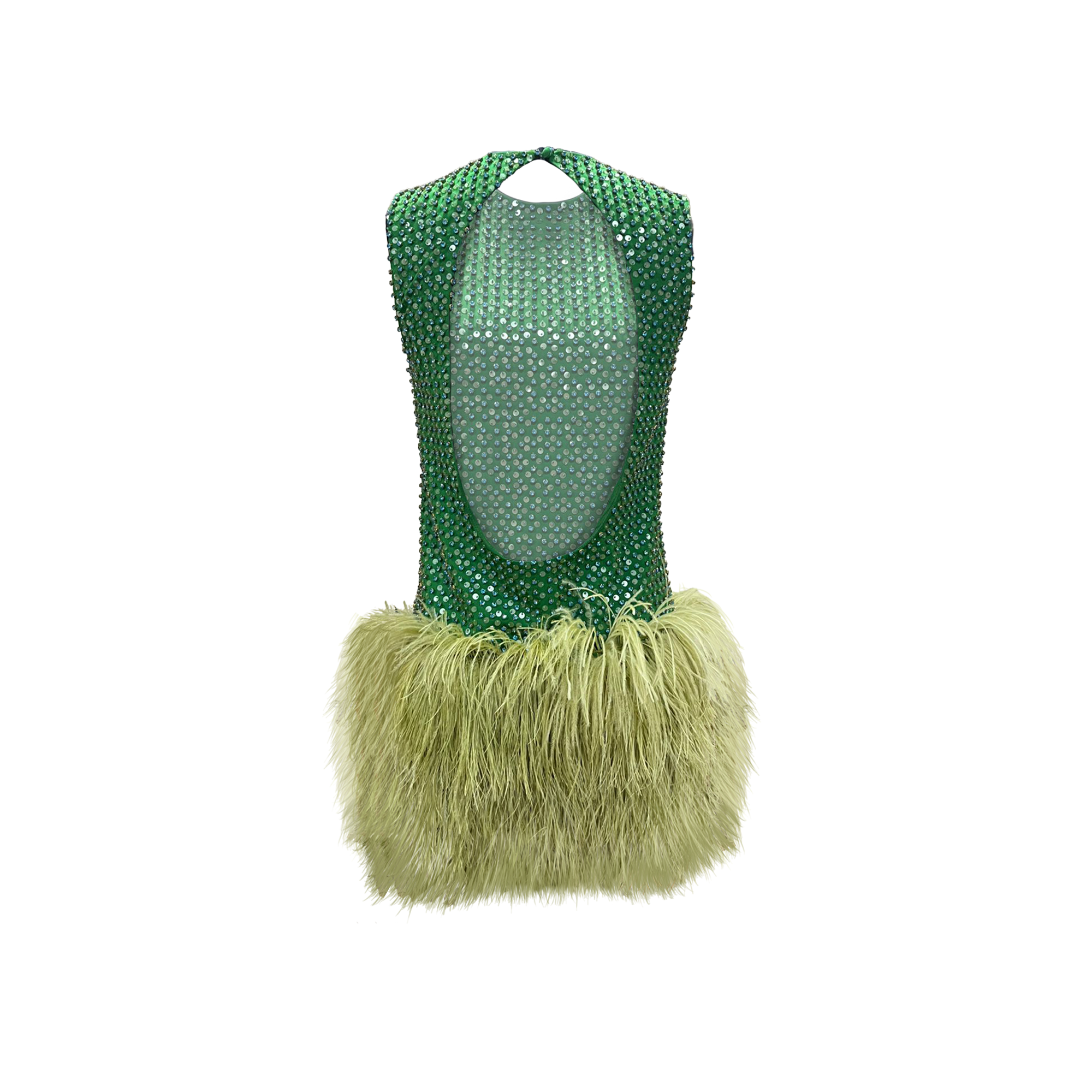 Emerald Crystal Embroidered Dress