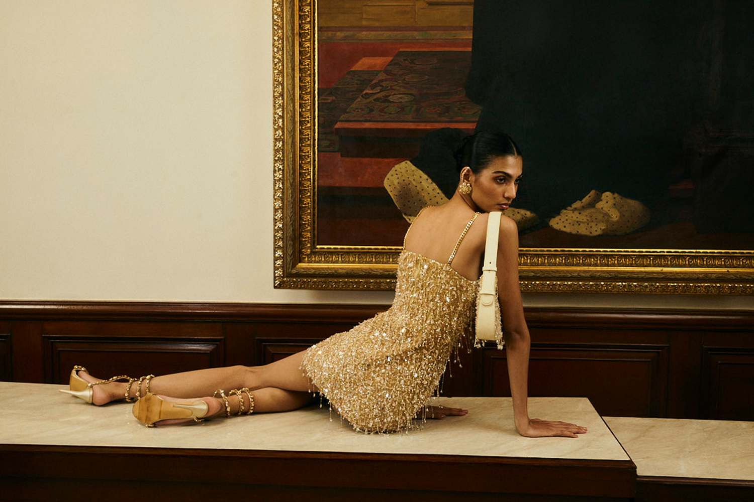 Resort party dress created as luxury vacation wear for stylish getaways