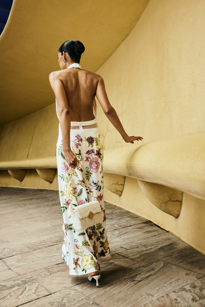 Reception wear dress designed for elegant bridal dinner outfit occasions